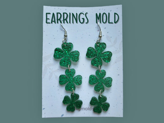 Silicone earrings mold / Silicone epoxy mold / Silicone earring moulds / Silicone UV resin molds / Leaves silicone jewelry mold