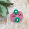Silicone earrings mold / Silicone epoxy mold / Silicone stud earring moulds / Silicone UV resin molds /Flowers earring silicone jewelry mold