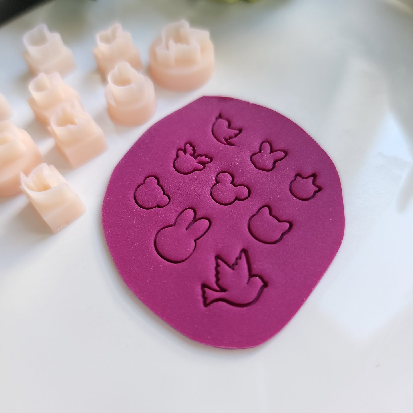 9 pcs micro cutters Polymer clay micro cutter 3D print jewelry molds Earrings clay mold