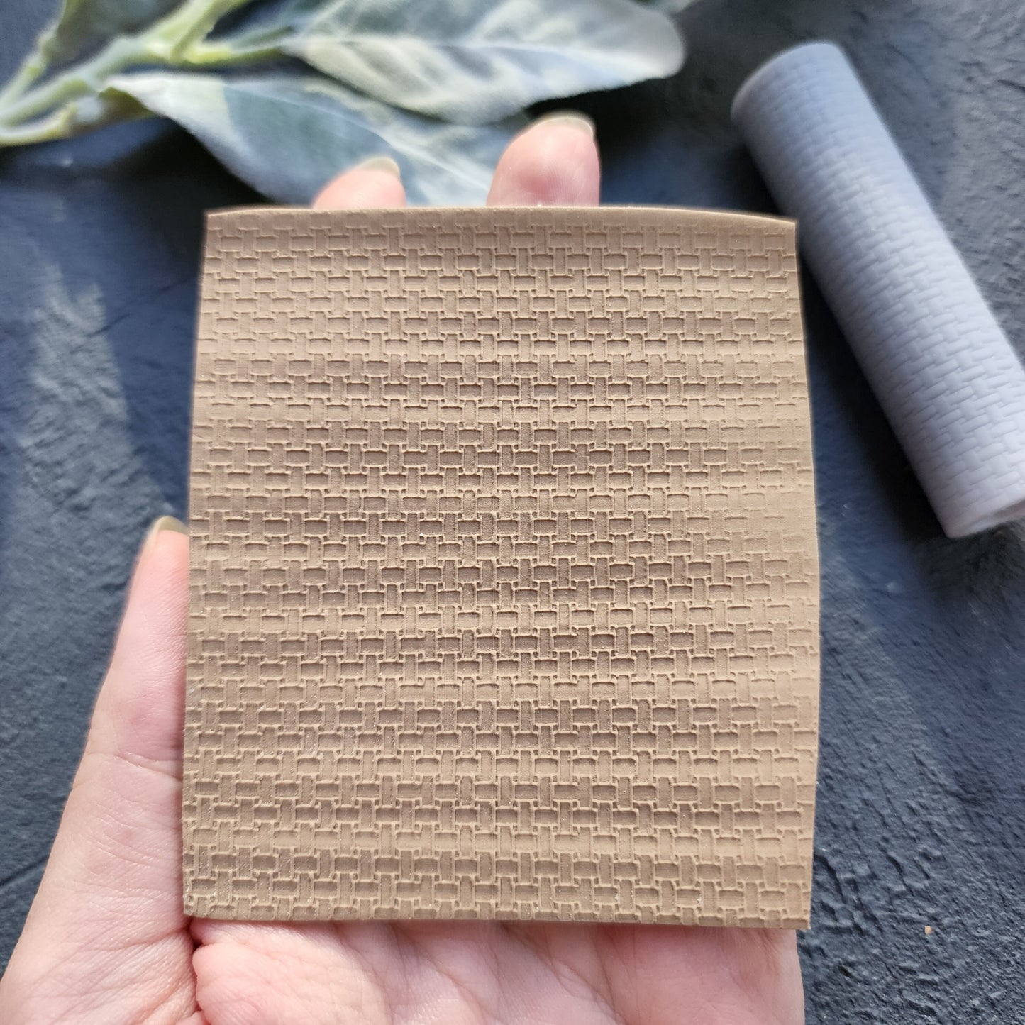 Polymer clay texture roller clay stamp 3D printed embossing