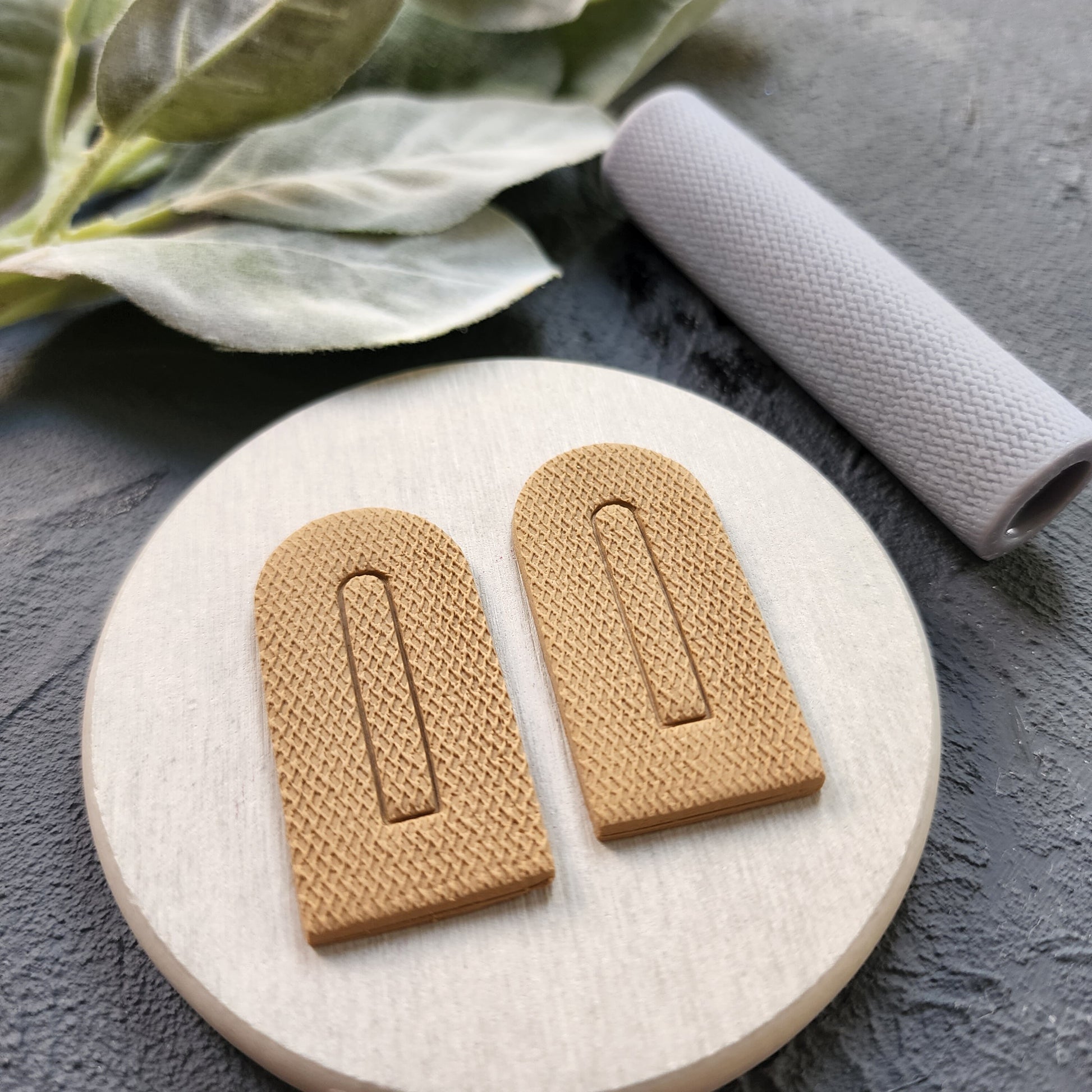 Polymer clay texture roller clay stamp 3D printed embossing