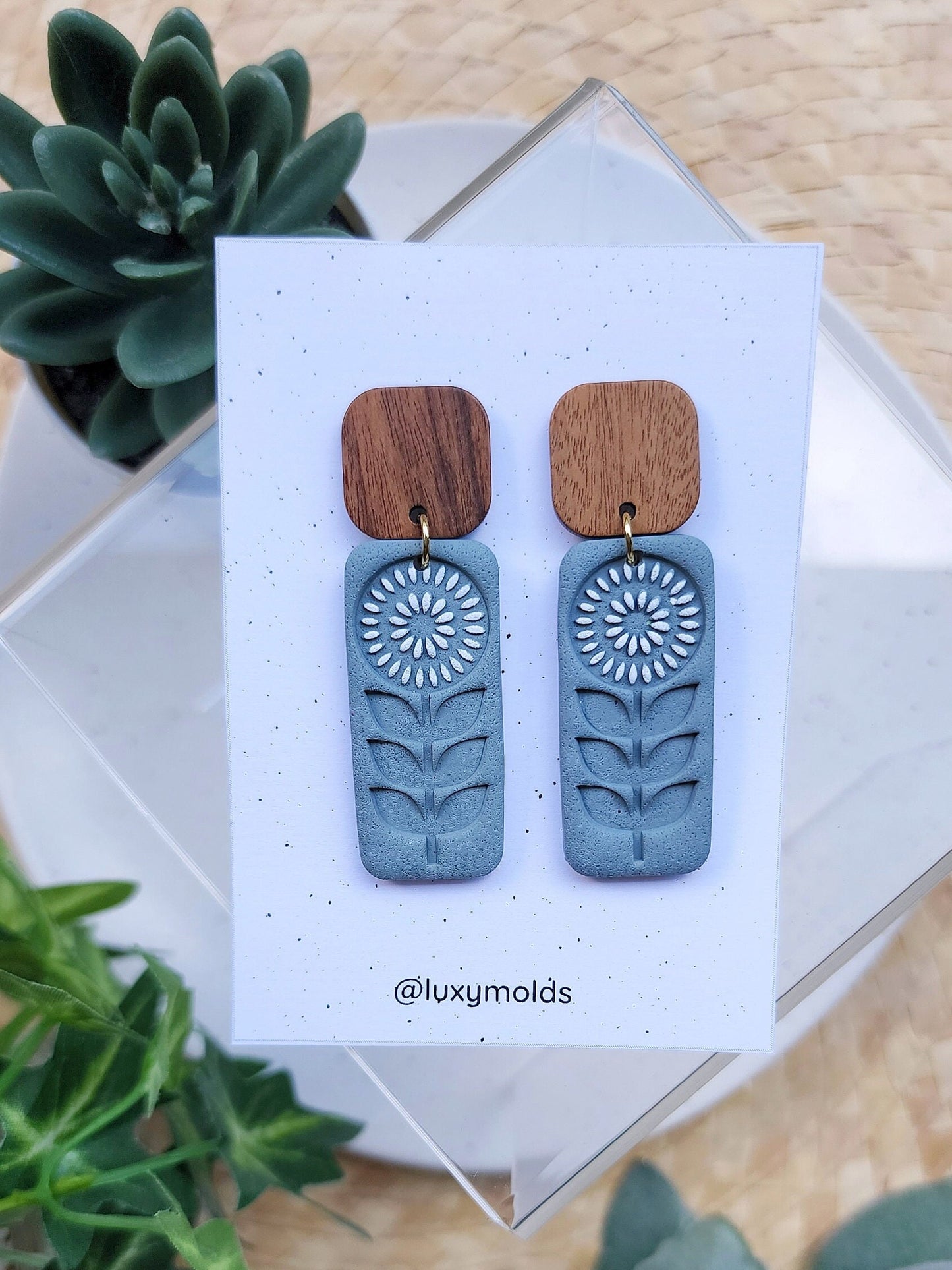Polymer Clay cutters "Flower" Earrings sharp clay cutter stamp