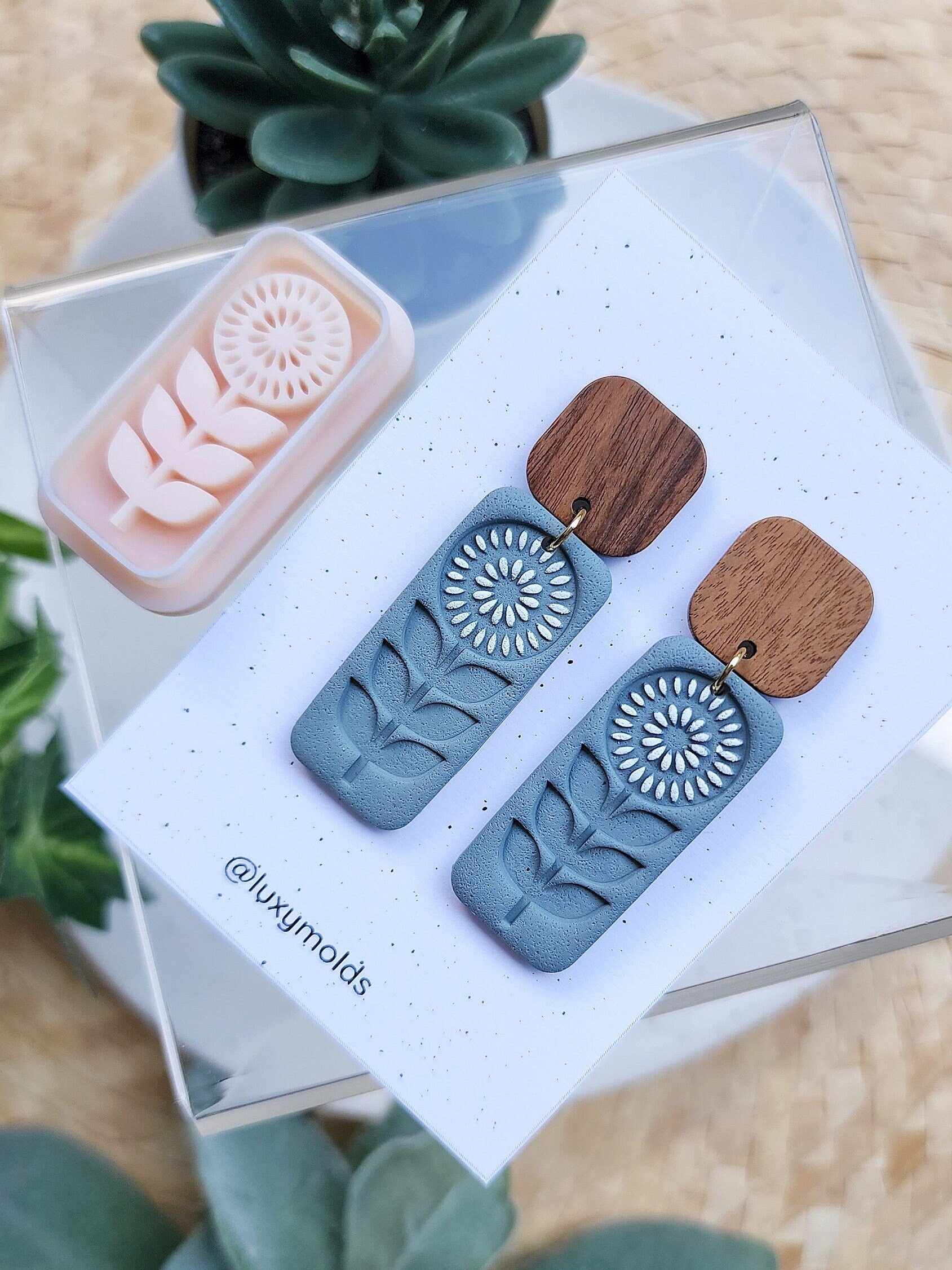 Polymer Clay cutters "Flower" Earrings sharp clay cutter stamp