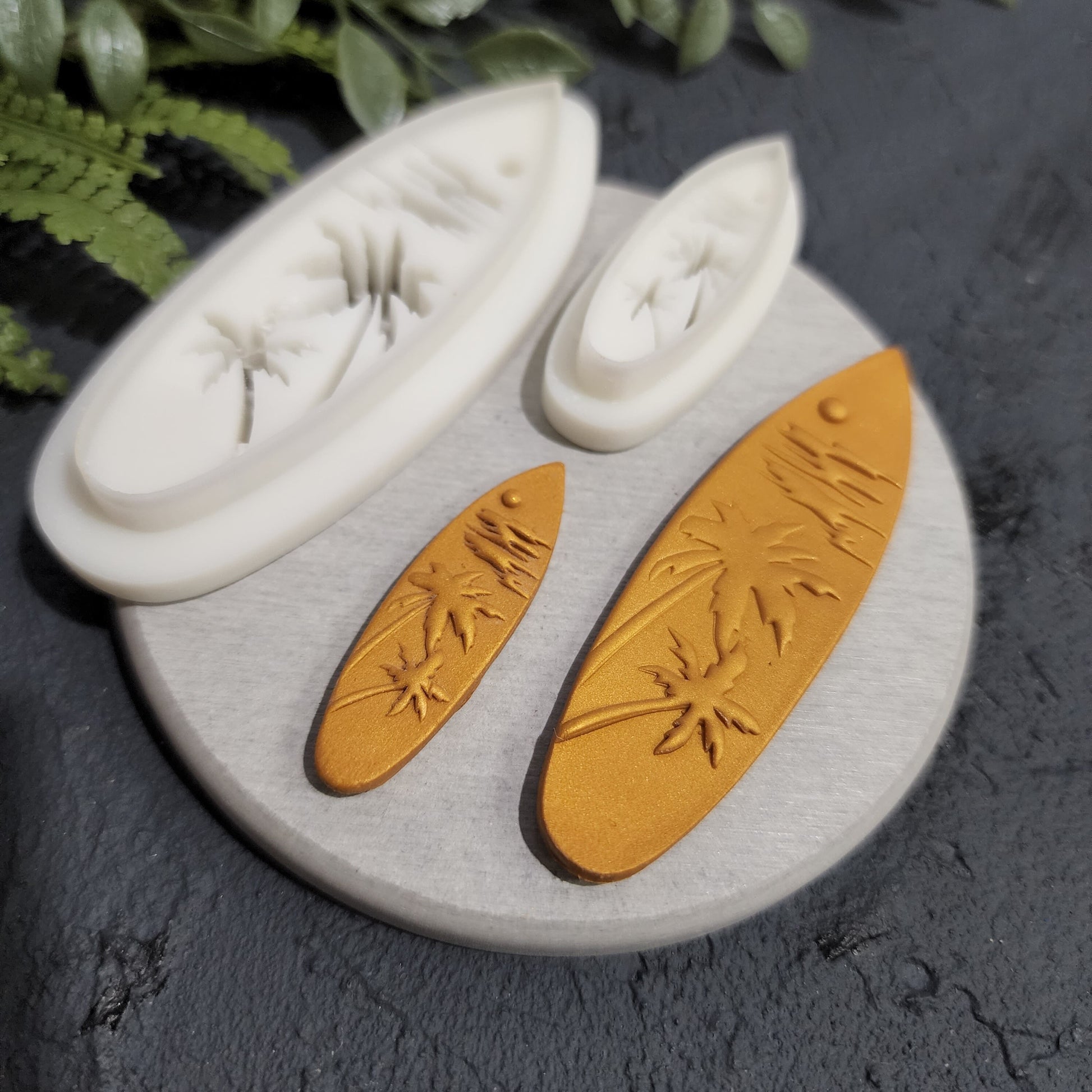 Polymer Clay cutters "Surfboard" Earrings clay cutter stamp