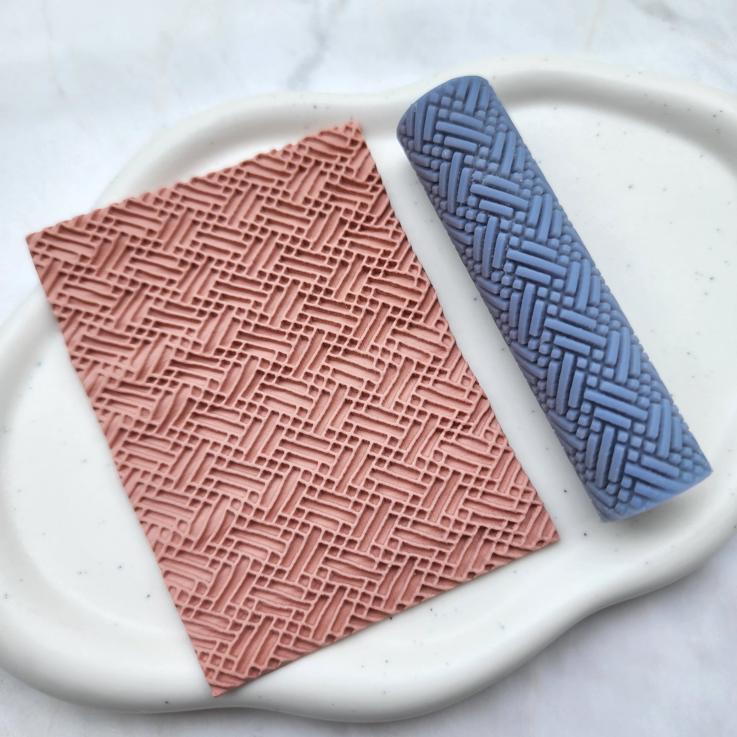 Polymer clay texture roller clay stamp 3D printed embossing Polymer clay tool Vintage pattern roller Organic pattern texture Clay cutters
