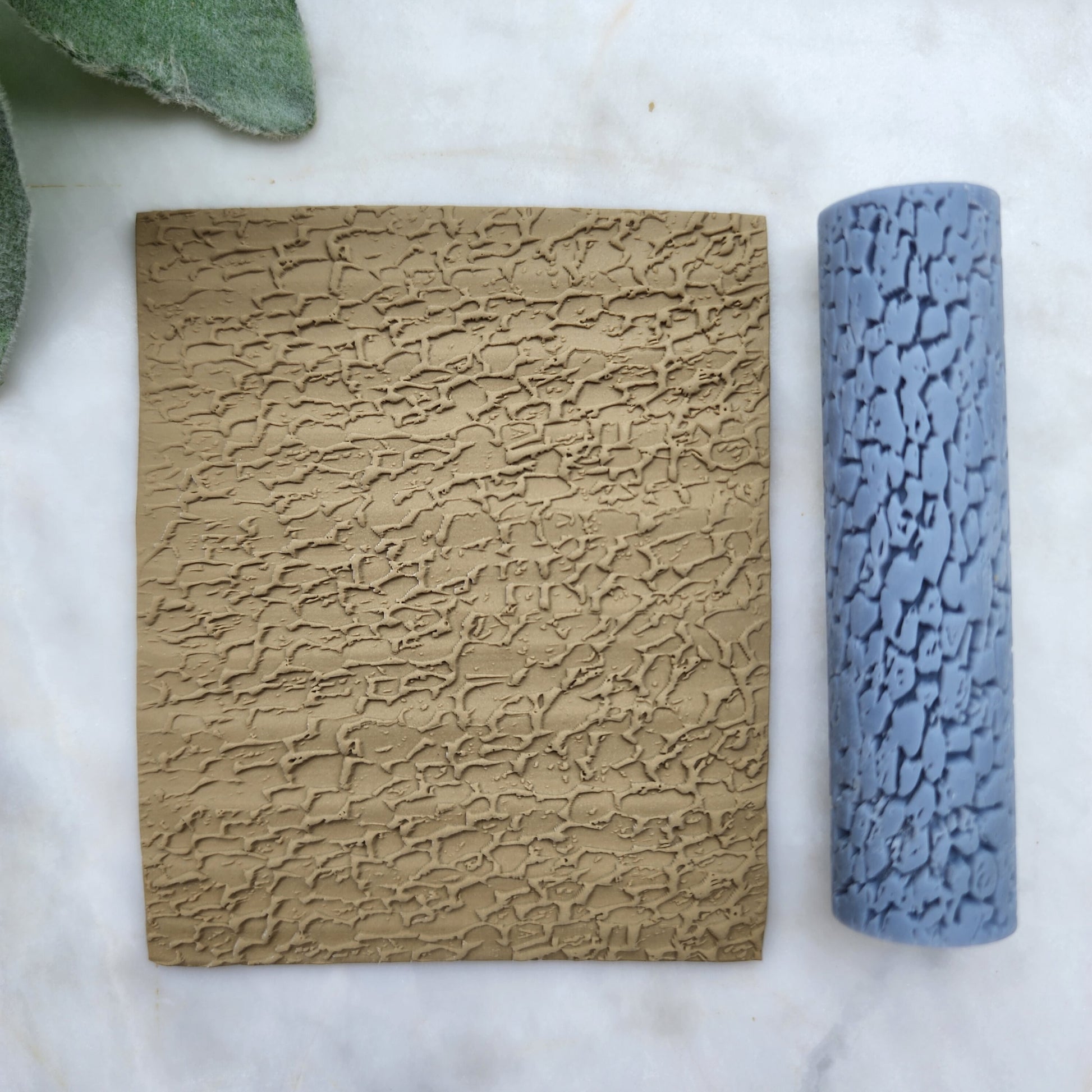 Polymer clay texture roller clay stamp 3D printed embossing Polymer clay tool Vintage pattern roller Organic pattern texture Clay cutters