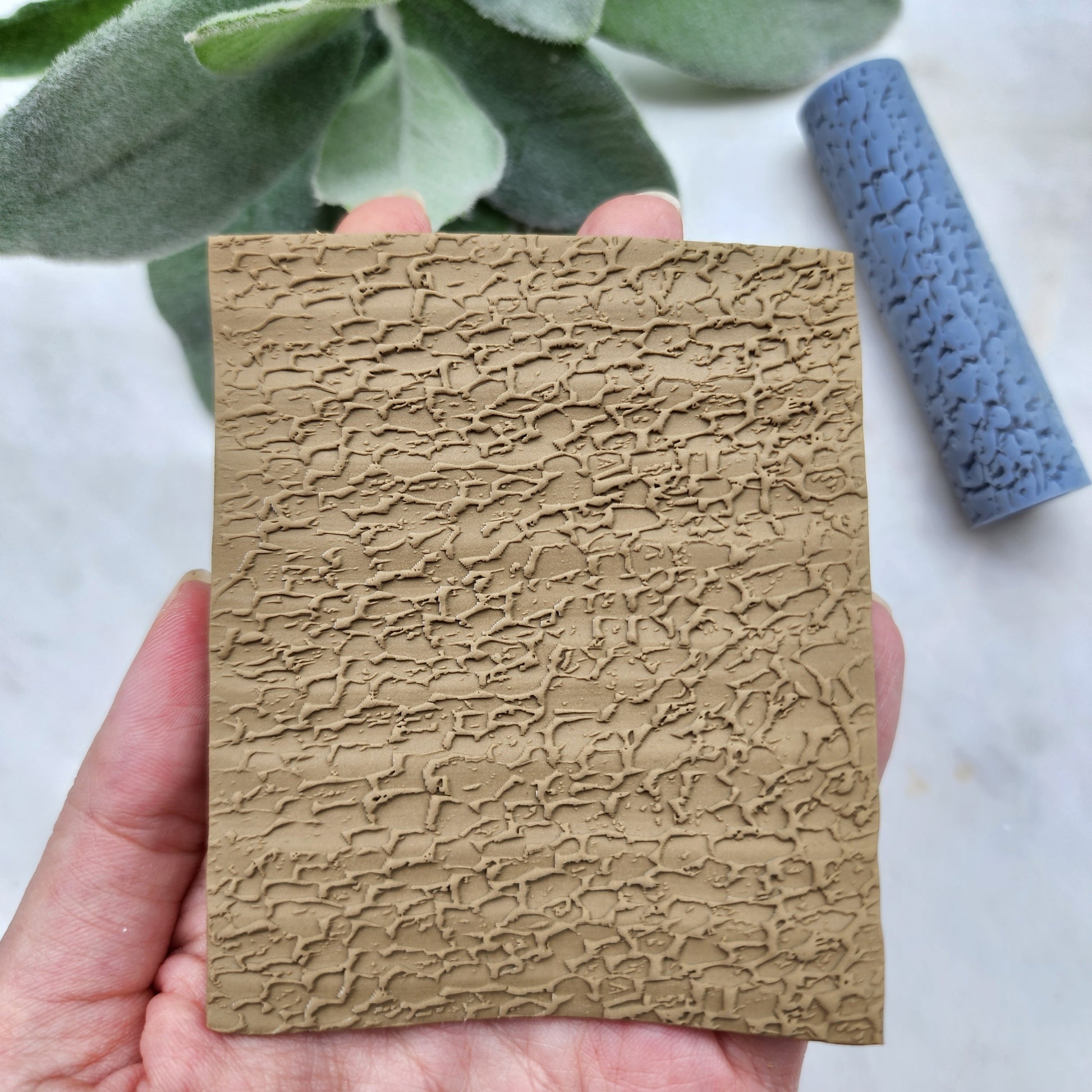 Polymer clay texture roller clay stamp 3D printed embossing Polymer clay tool Vintage pattern roller Organic pattern texture Clay cutters