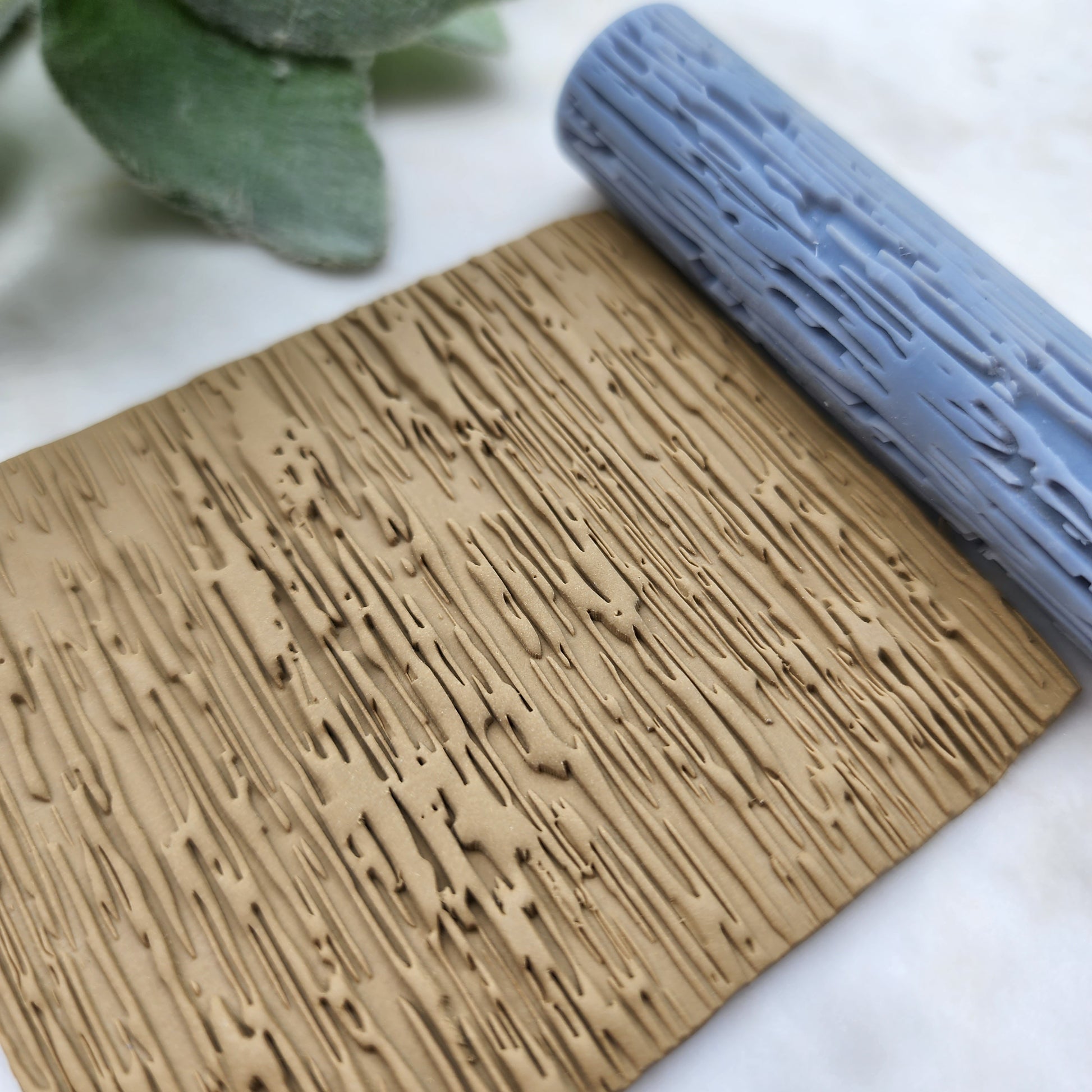 Polymer clay texture roller clay stamp 3D printed embossing Polymer clay tool Vintage pattern roller "Wood pattern" texture Clay cutters