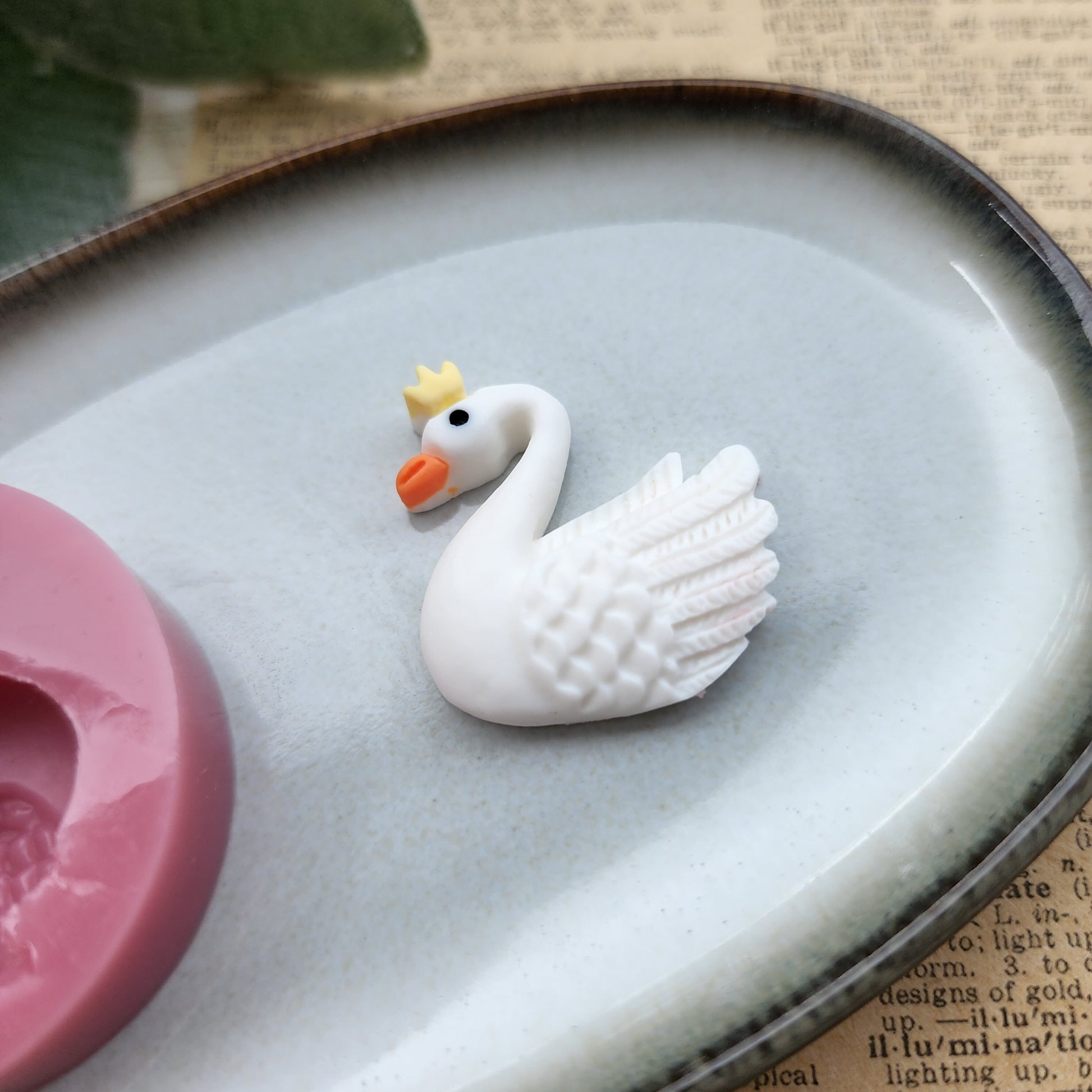 Silicone earrings mold / Silicone epoxy mold / Silicone stud earring moulds / Silicone UV resin molds / Swan clay jewelry mold / Clay tool