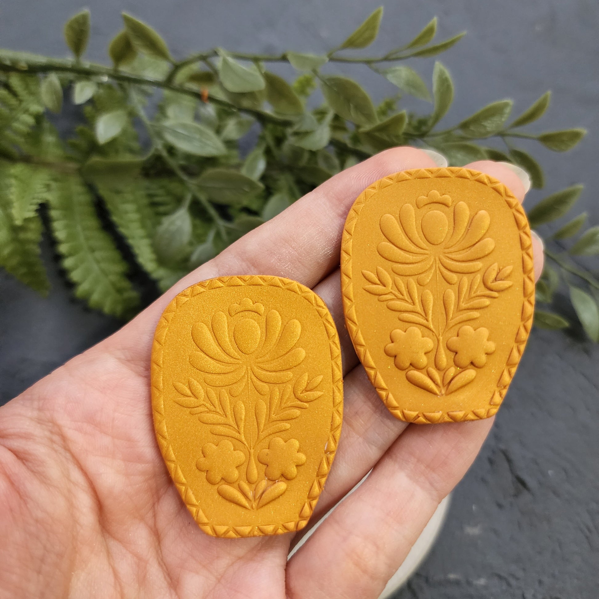 Polymer Clay cutters "Folk flower" Earrings sharp clay cutter / Polymer clay tool / Earrings cutter / Botanical cutter / Jewelry cutter