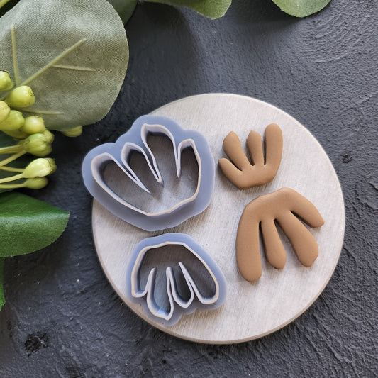 Polymer Clay cutters "Flower" Earrings sharp clay cutter / Polymer clay tool / Earrings cutter / Botanical cutter / Jewelry cutter