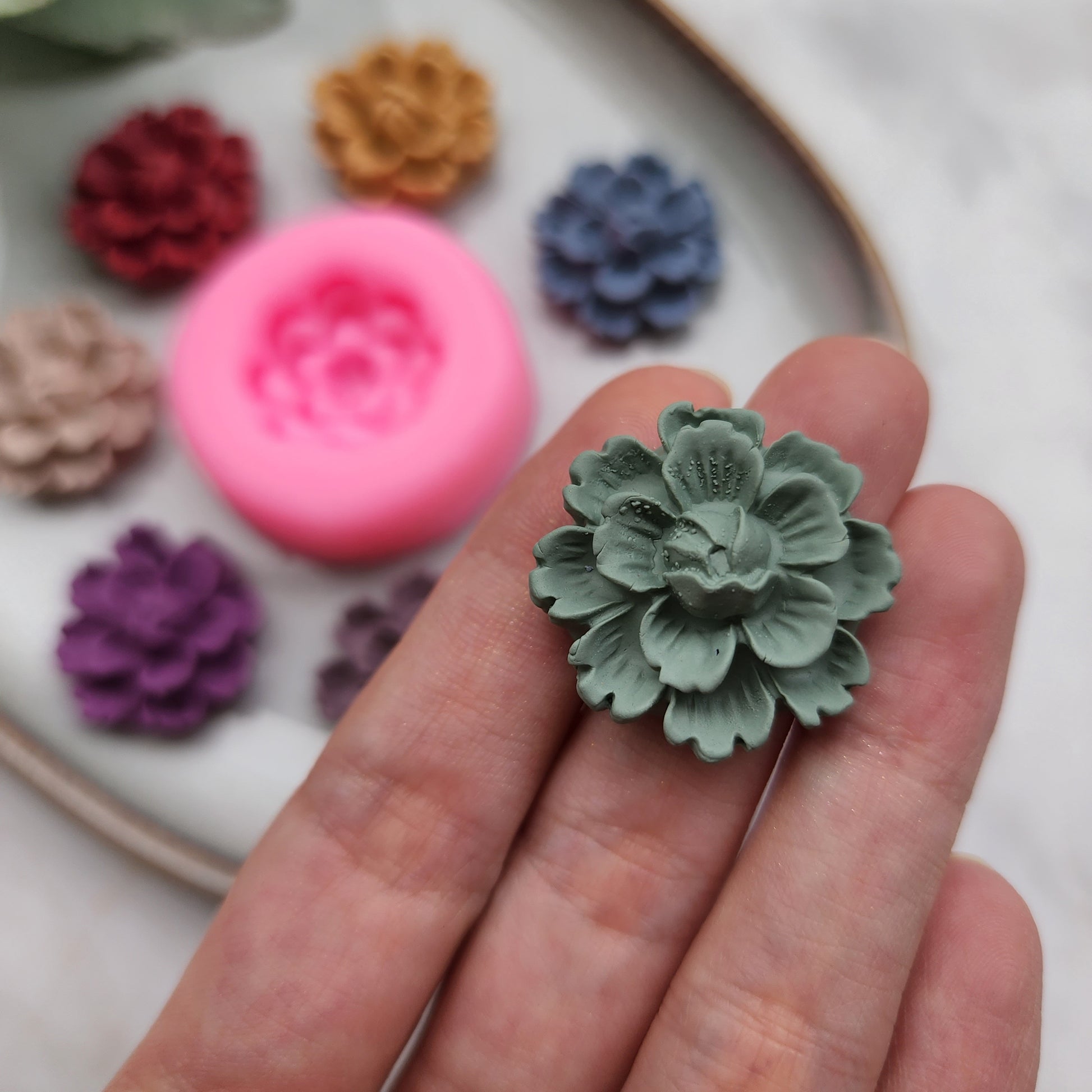 Polymer clay mold Silicone earrings mold "Flower" Summer mold mould for resin and polymer clay Polymer clay tool Clay cutter Clay texture