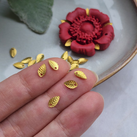 50 pcs Brass leaves Earrings components Earrings findings DIY jewelry Raw brass charms Pendants Jewelry parts Metal charms Clay supplies
