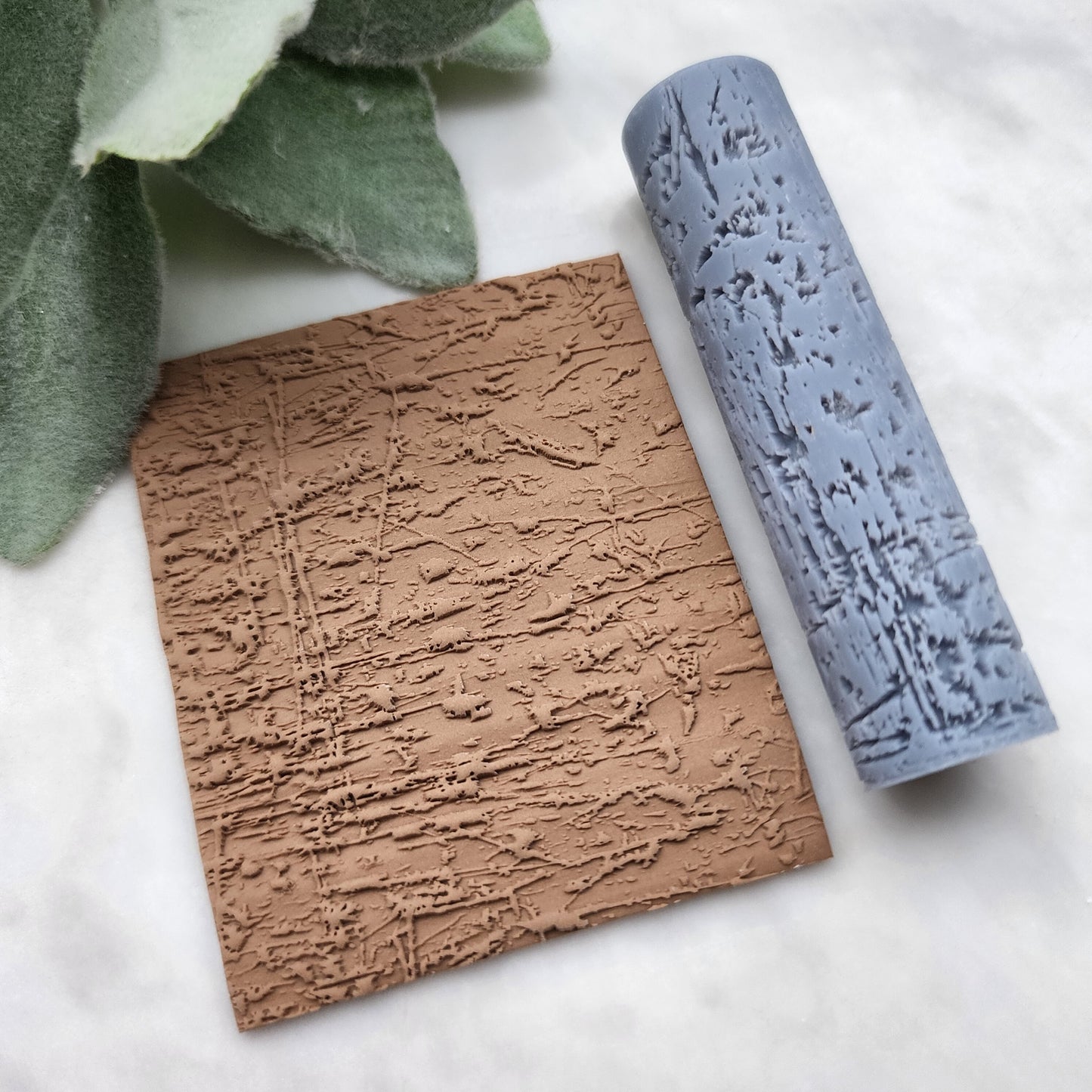 Polymer clay texture roller clay stamp 3D printed embossing tool "Splatter texture" Clay tool Polymer clay supplies Jewelry supplies