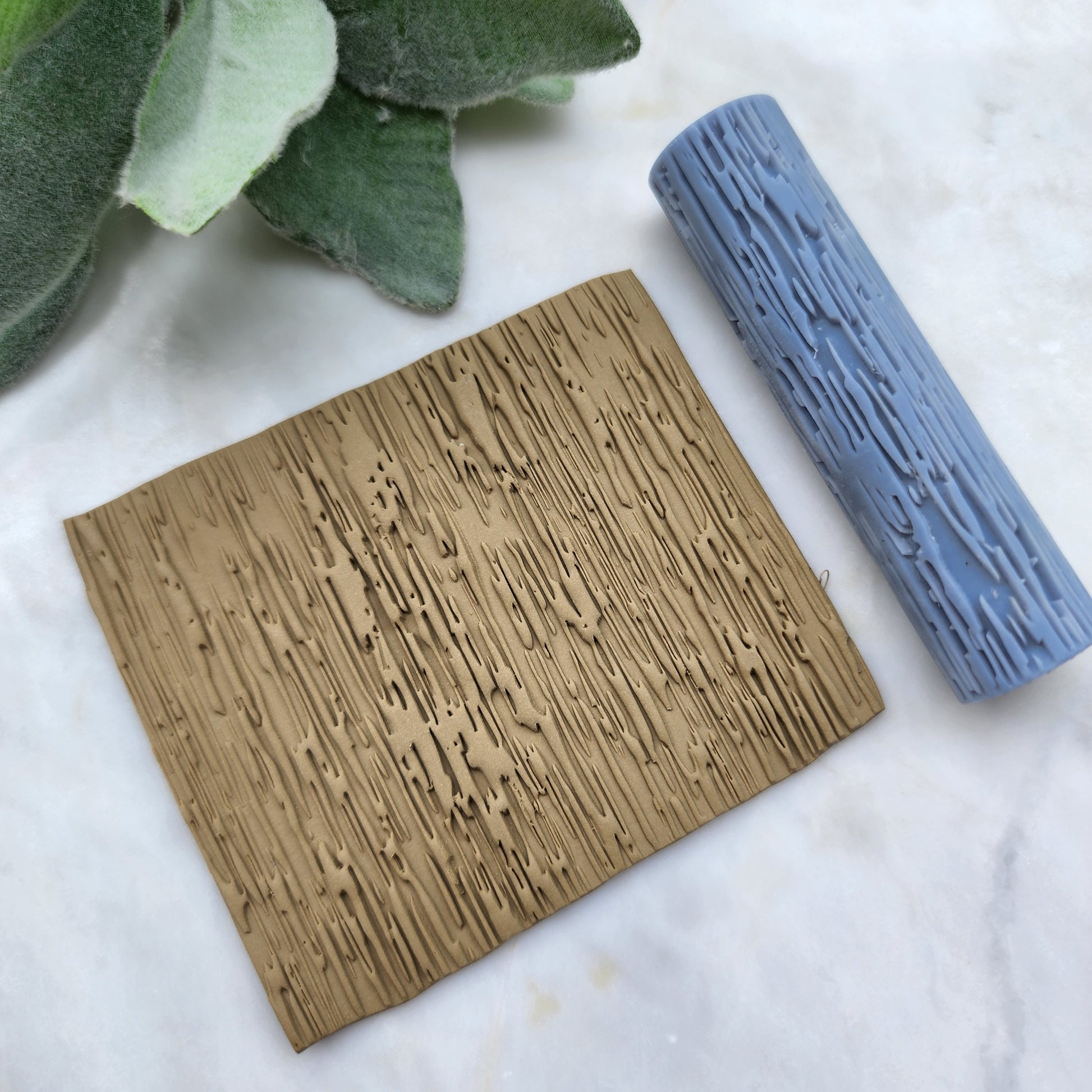 Polymer clay texture roller clay stamp 3D printed embossing Polymer clay tool Vintage pattern roller "Wood pattern" texture Clay cutters