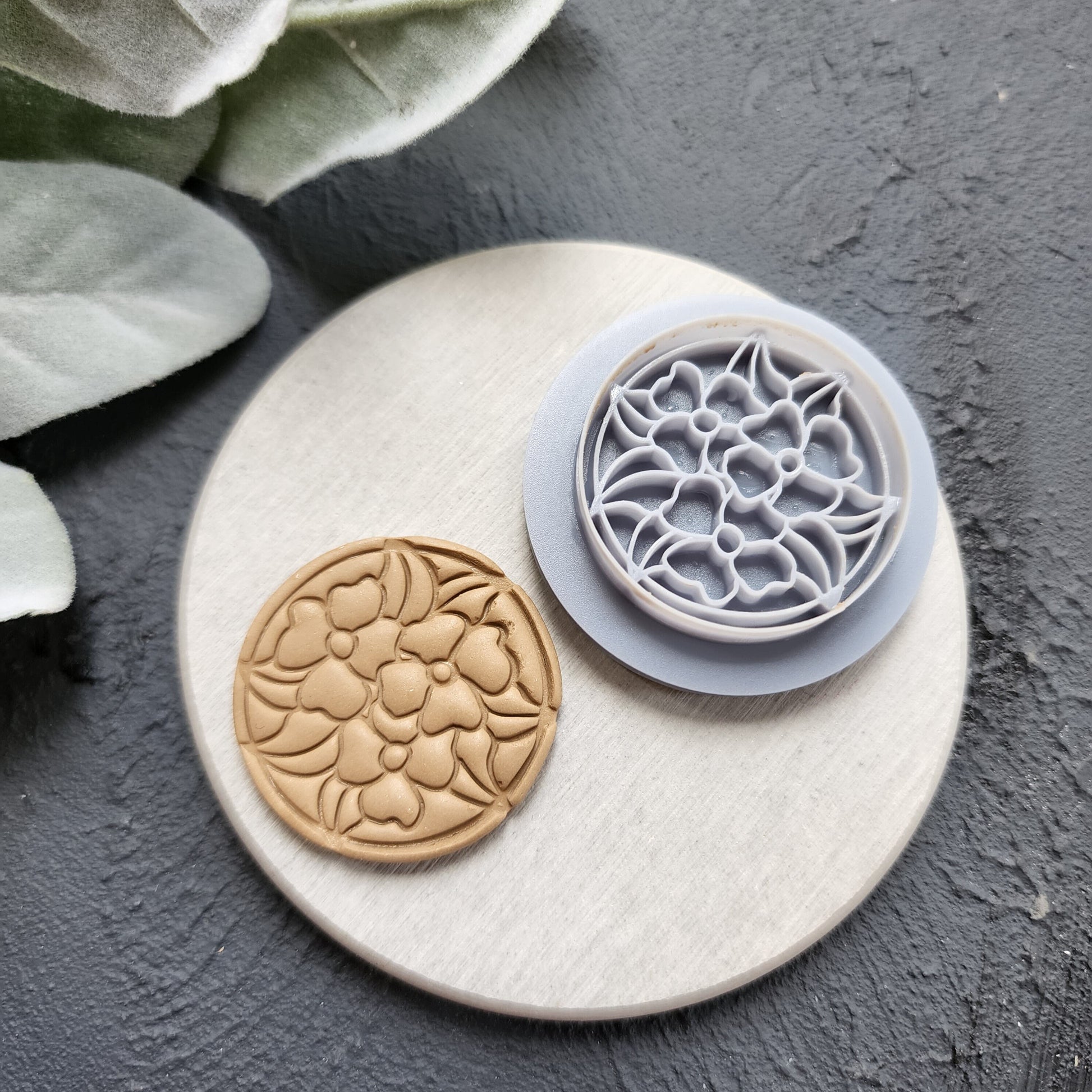 Polymer Clay cutters "Flower frame" Earrings sharp clay cutter stamp Jewelry cutters Earrings molds Polymer clay tool Clay supplies
