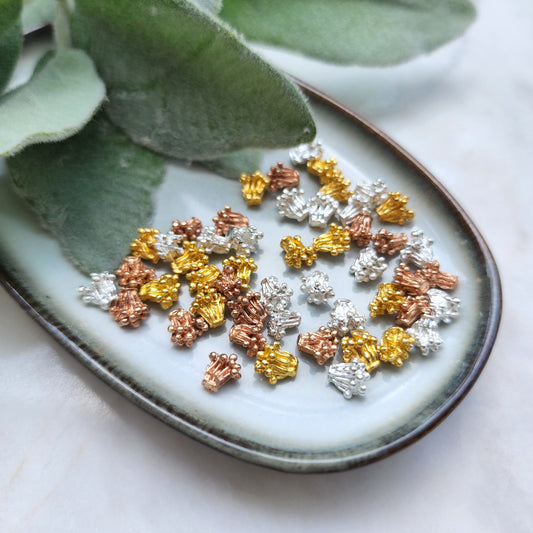 10 pcs Flower centers Flower metal stamens Earrings components Earrings findings DIY jewelry Jewelry supplies Polymer clay supplies