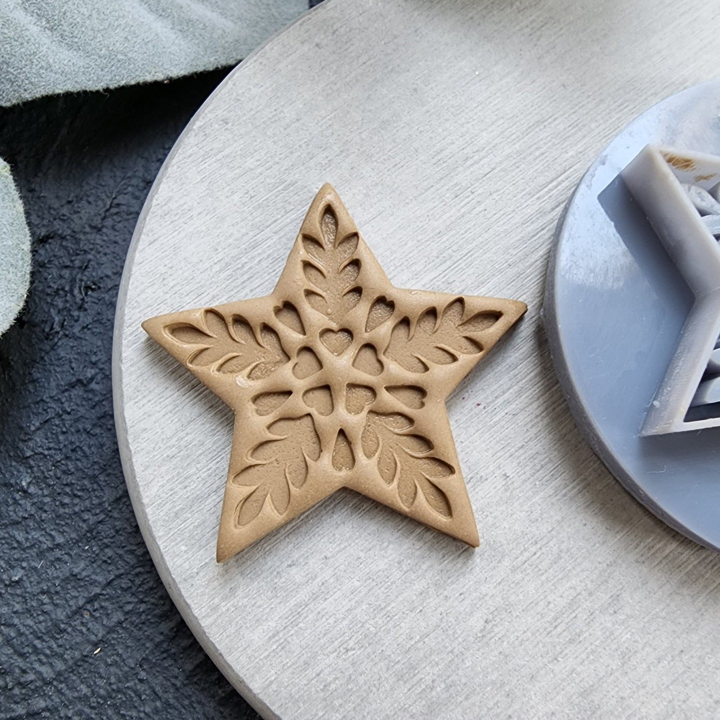 Polymer Clay cutters "Star Leaves" Earrings sharp clay cutter stamp Jewelry cutters Earrings molds Polymer clay tool Clay supplies