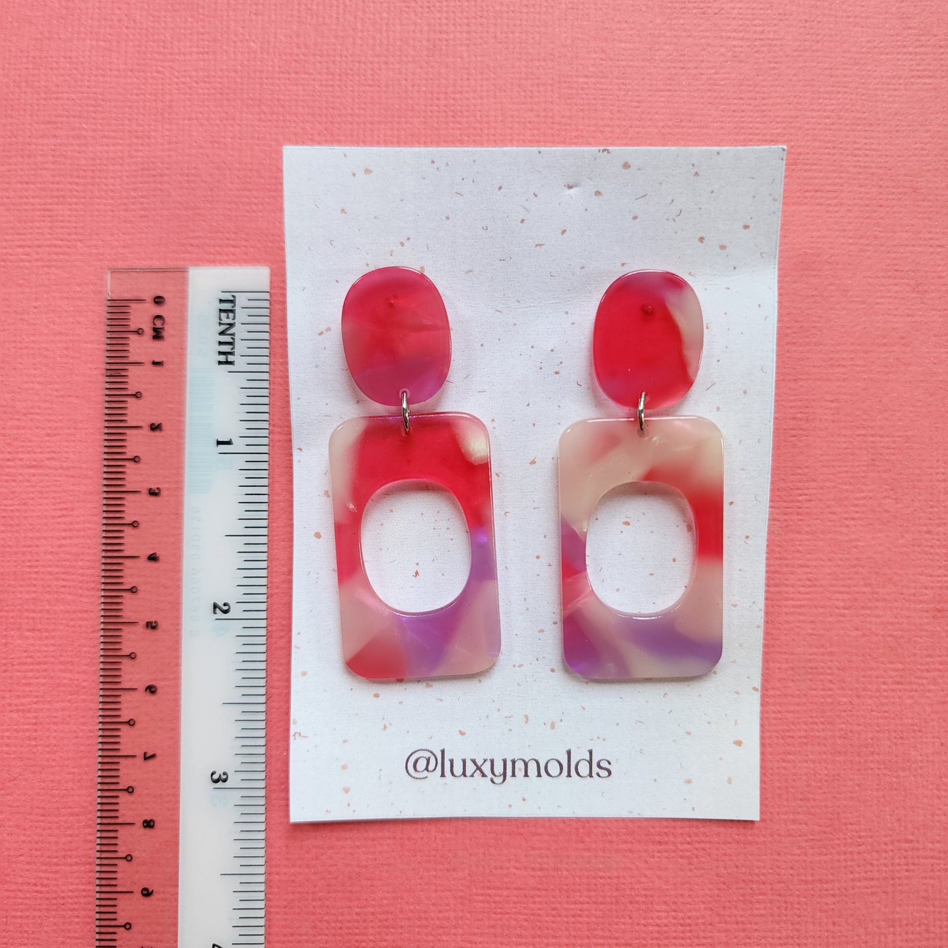 Silicone earrings mold / Silicone epoxy mold / Silicone UV resin molds / Geometry earrings silicone jewelry mold