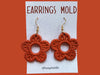 Silicone earrings mold / Silicone epoxy mold / Silicone UV resin molds / Rattan flower earrings silicone jewelry mold