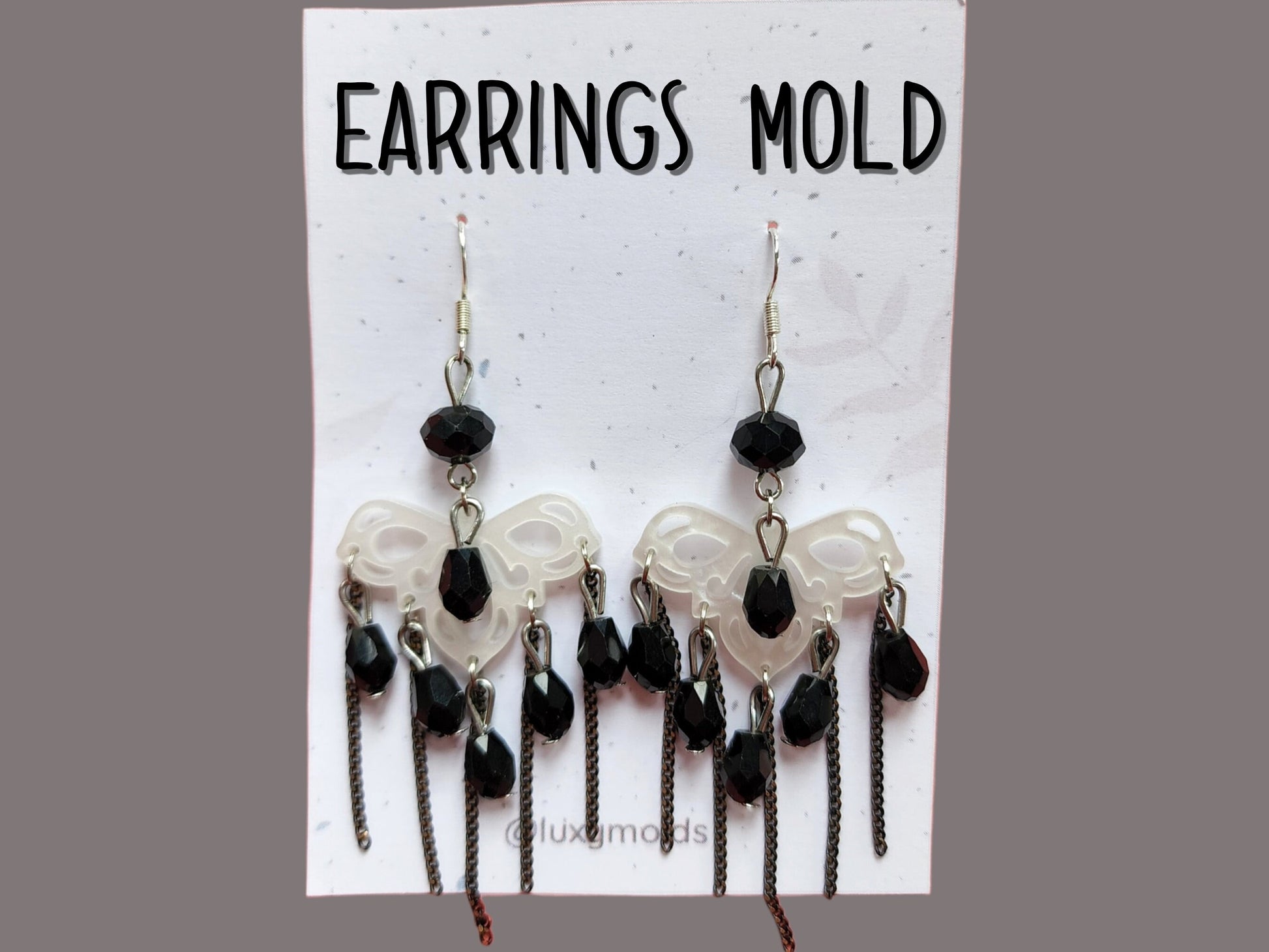 Silicone earrings mold / Silicone epoxy mold / Silicone UV resin molds / Dangle earrings silicone jewelry mold