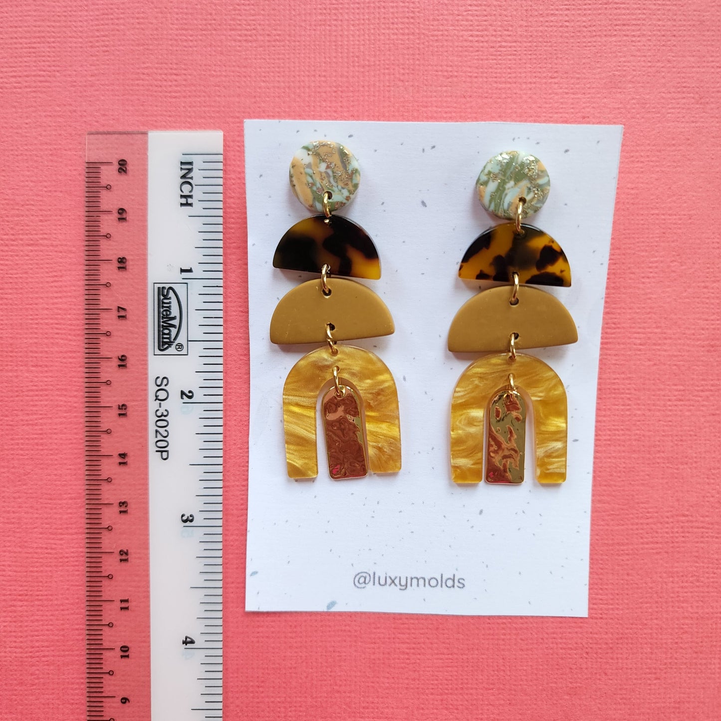 Silicone earrings mold / Silicone epoxy mold / Silicone UV resin molds / Geometry earrings silicone jewelry mold