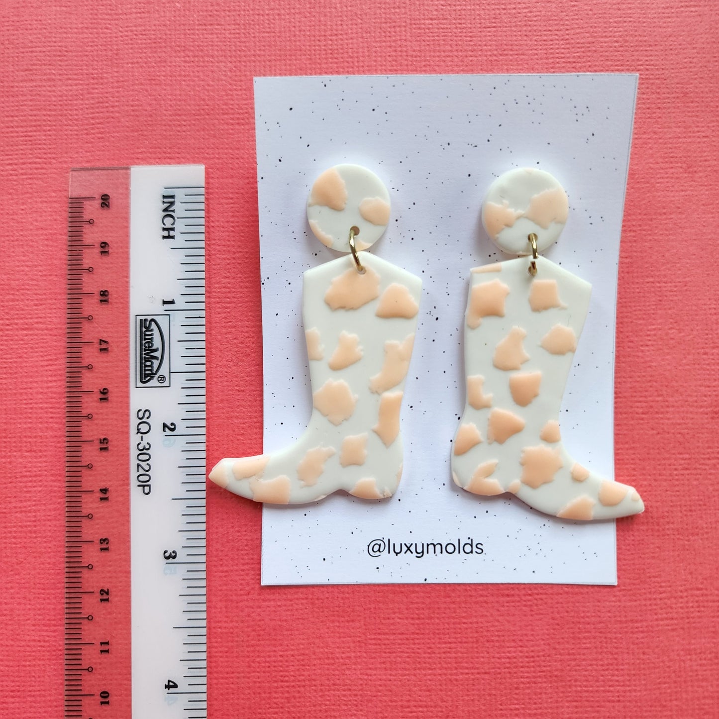 Silicone earrings mold / Silicone epoxy mold / Silicone UV resin molds / Boots earrings silicone jewelry mold / Matte effect earring mold