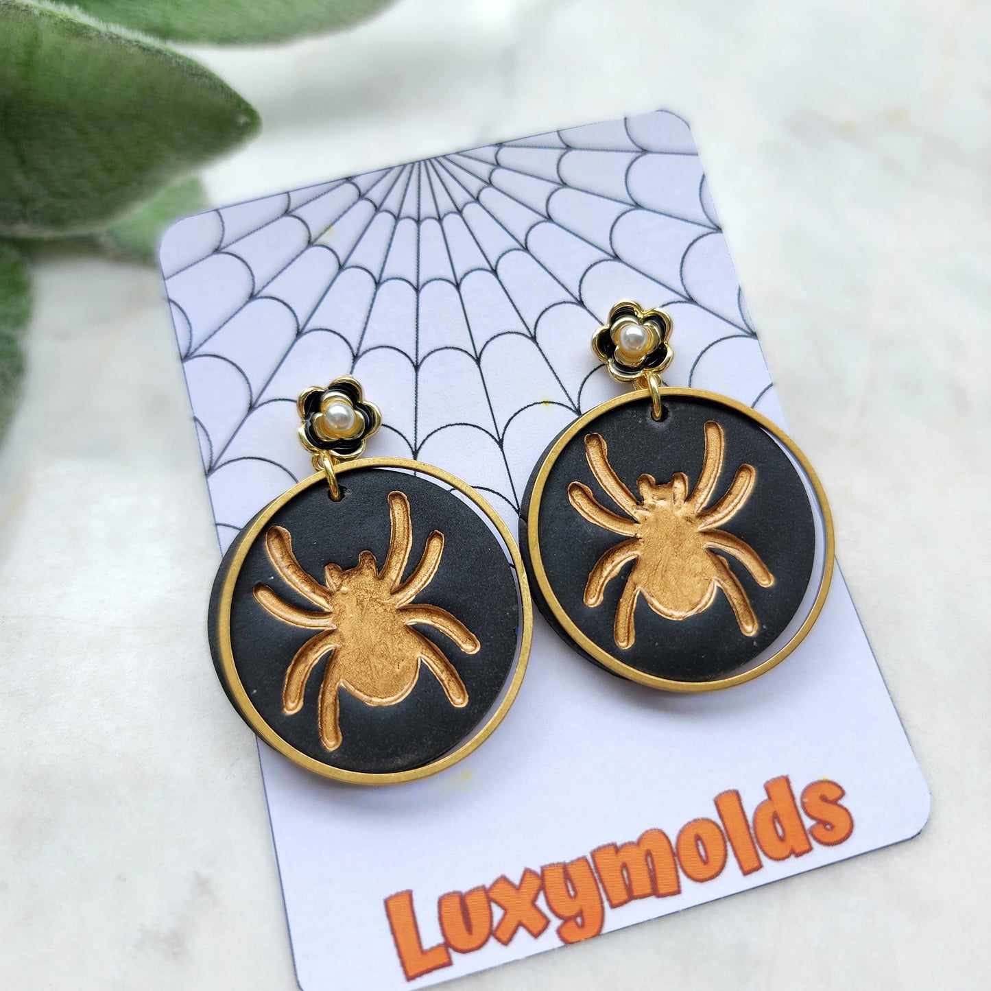 Halloween Polymer Clay cutters Stud earring clay cutters Earrings molds Polymer clay tool Spider sharp cutter stamp