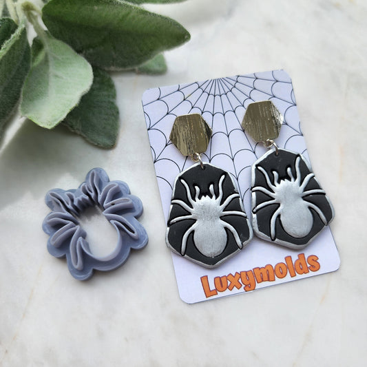 Halloween Polymer Clay cutters Stud earring clay cutters Earrings molds Polymer clay tool Spider sharp cutter stamp