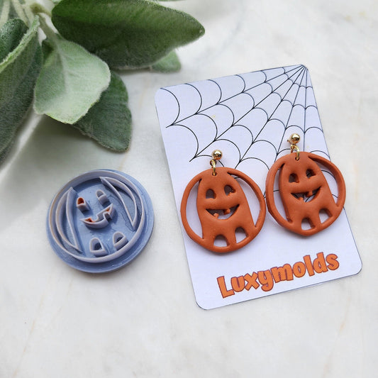 Halloween Polymer Clay cutters Stud earring clay cutters Earrings molds Polymer clay tool Ghost sharp cutter stamp