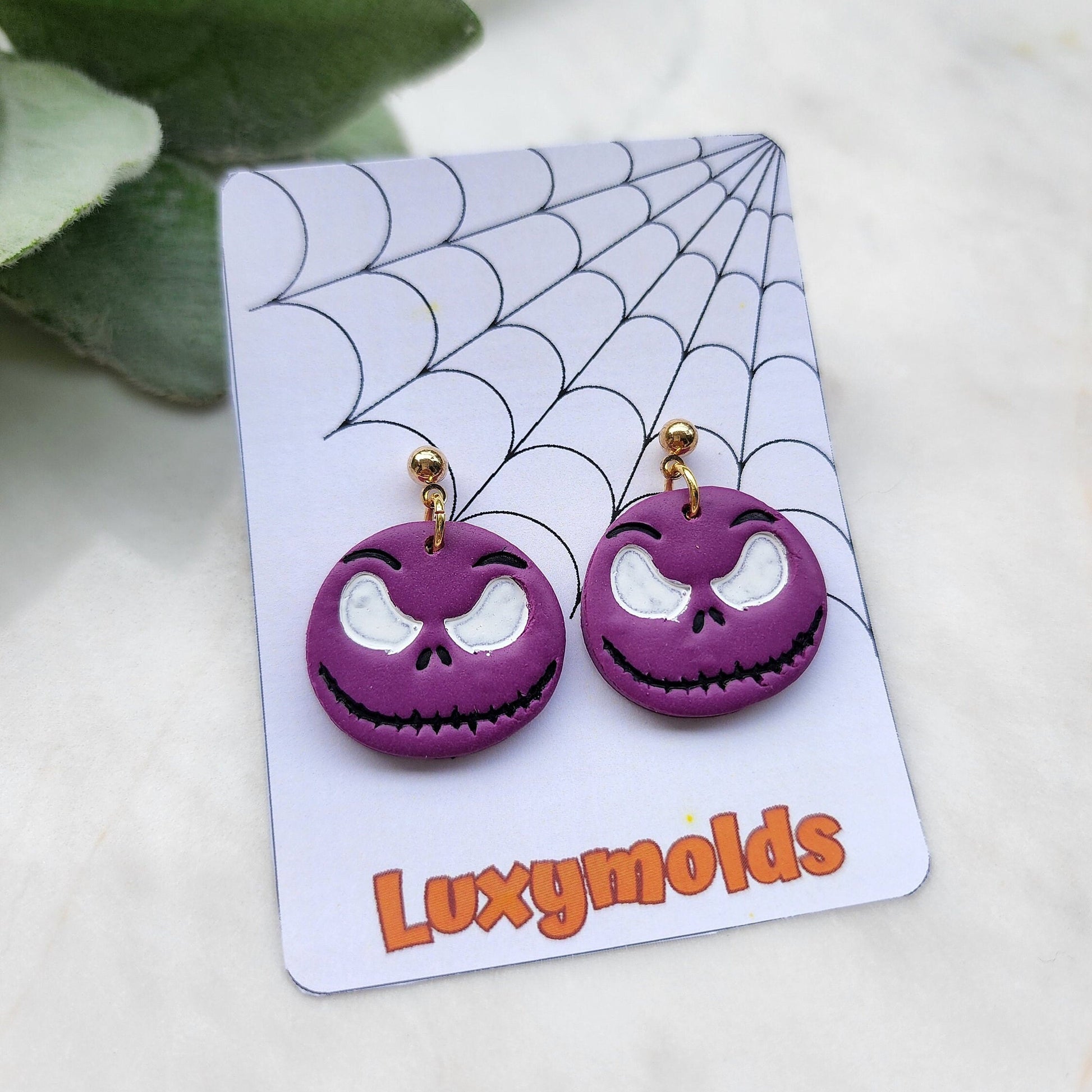 Halloween Polymer Clay cutters Stud earring clay cutters Earrings molds Polymer clay tool face sharp cutter stamp