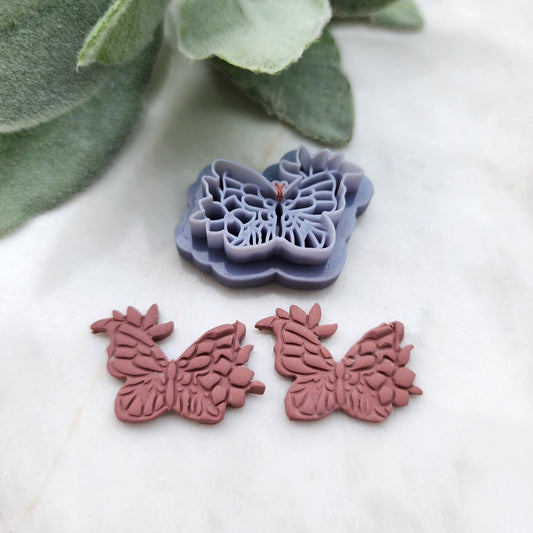 Polymer Clay cutters Stud earring clay cutters Earrings molds Polymer clay tool Butterfly sharp cutter stamp