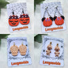 Halloween Polymer clay earrings / Cat Witch hat Ghost earrings / Halloween earrings / Spider net Pumpkin Clown Bat earrings / Clay jewelry