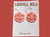 Silicone earrings mold / Silicone epoxy mold / Silicone UV resin molds / Smile earrings silicone jewelry mold