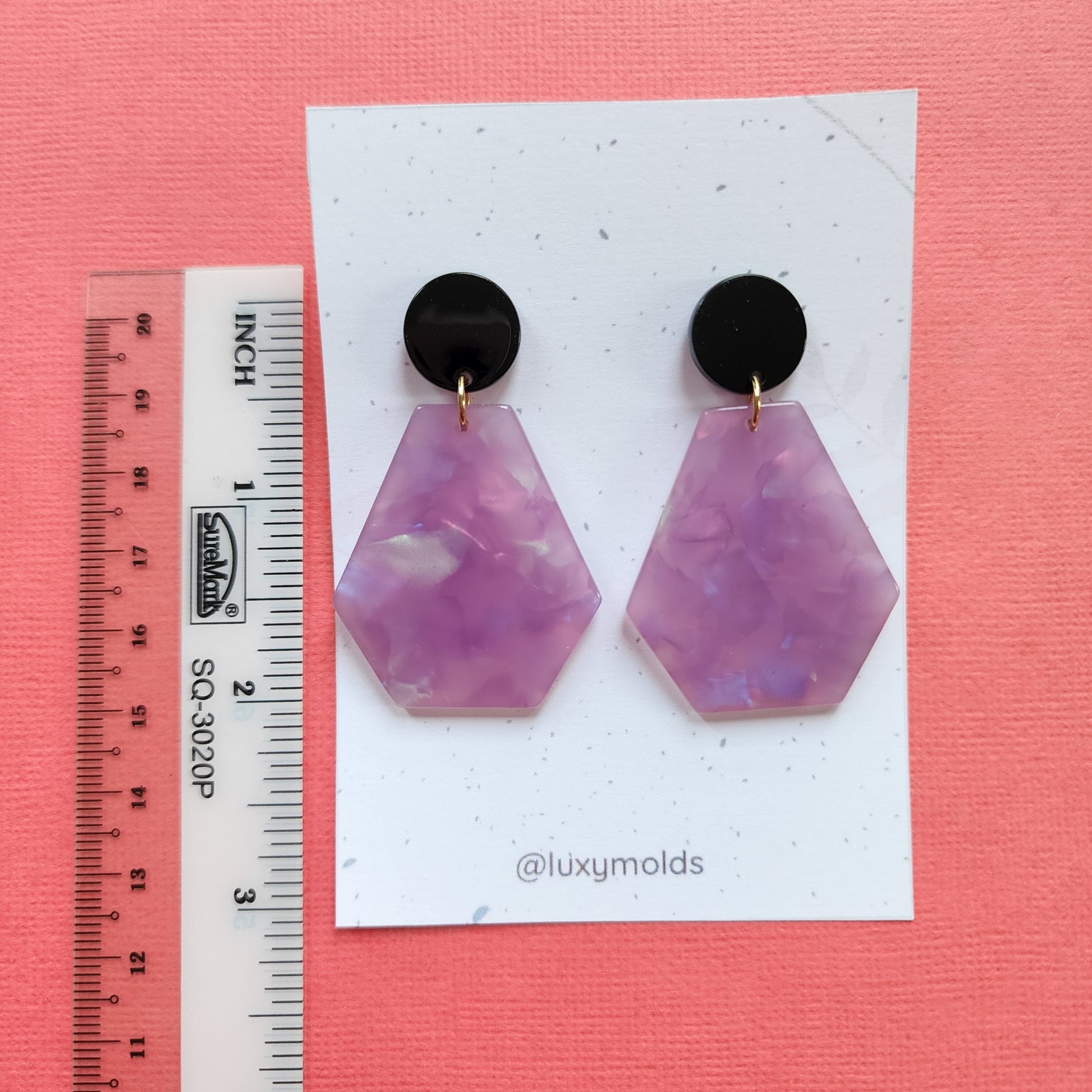 Silicone earrings mold / Silicone epoxy mold / Silicone UV resin molds / Geometry earrings silicone jewelry mold