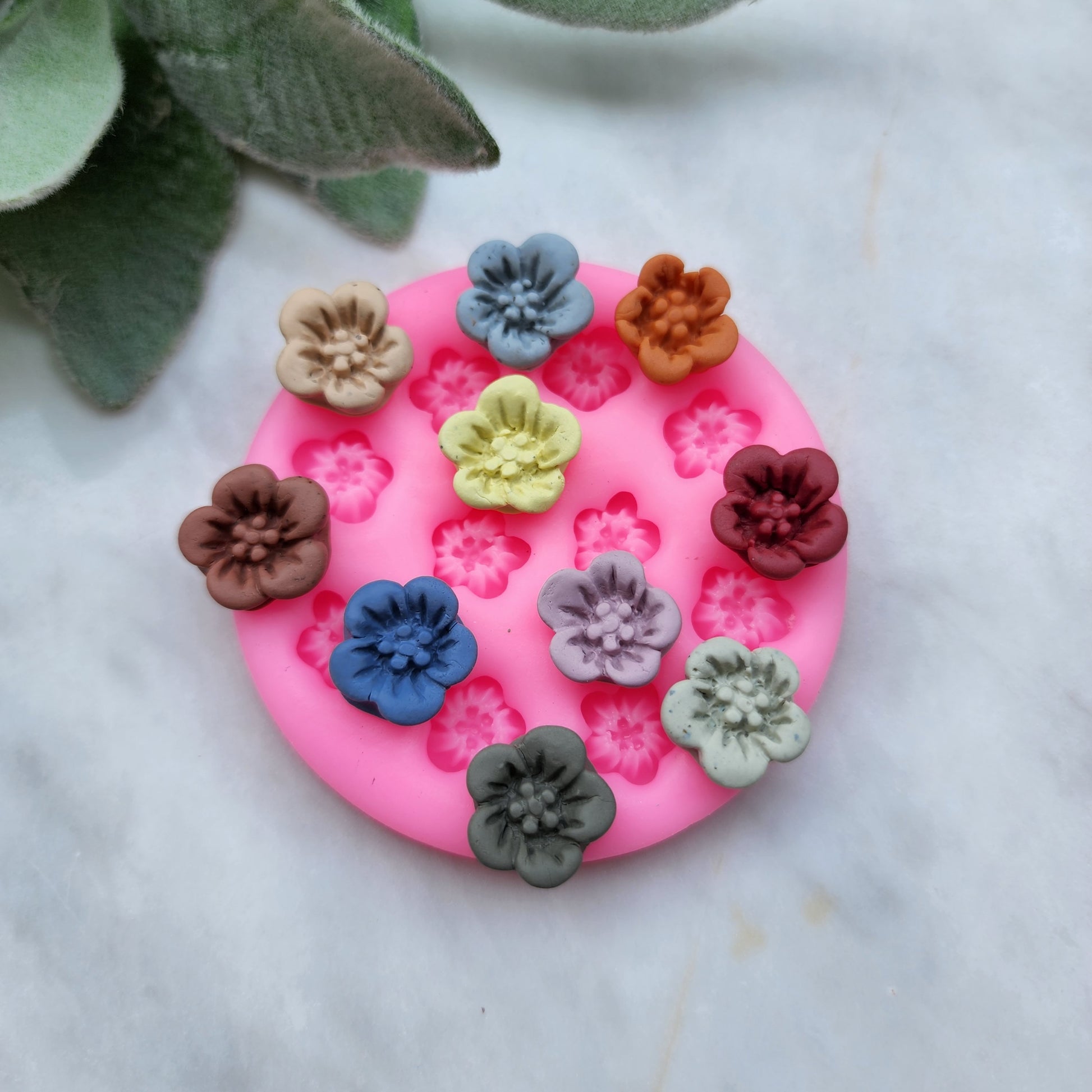 Polymer clay mold Silicone earrings mold "Flower" Summer mold mould for resin and polymer clay Polymer clay tool Clay cutter Clay texture