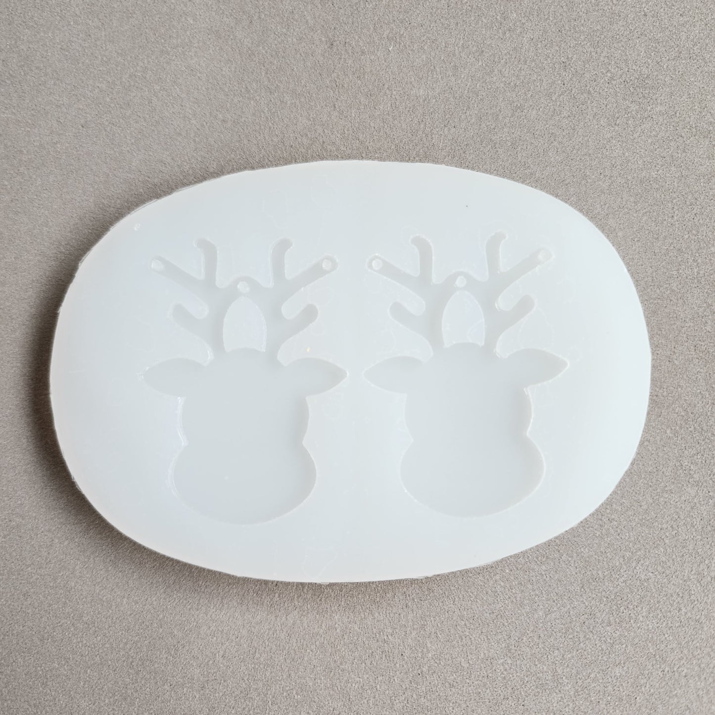 Silicone earrings mold / Silicone epoxy mold / Silicone UV resin molds / Christmas Reindreer earrings silicone jewelry mold