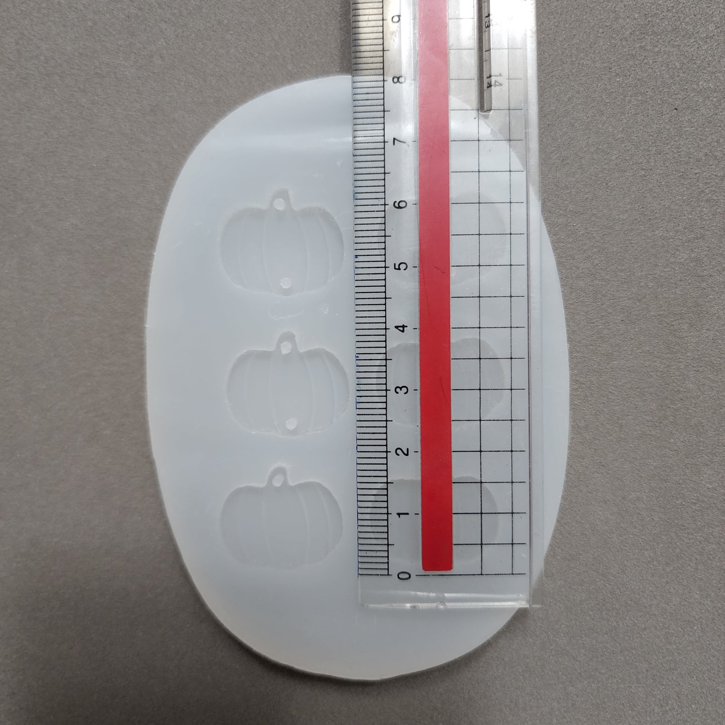 Silicone earrings mold mould for resin and epoxy "Pumpkin"