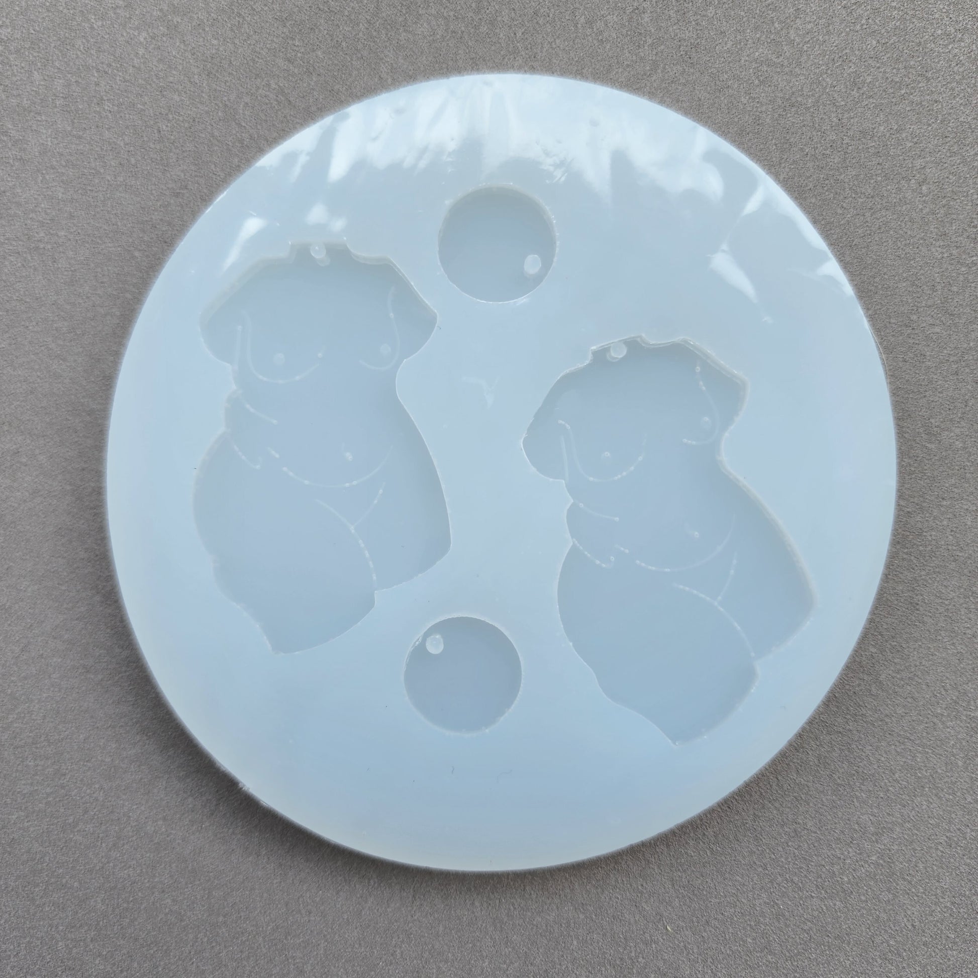 Silicone earrings mold "Woman body" for resin and epoxy