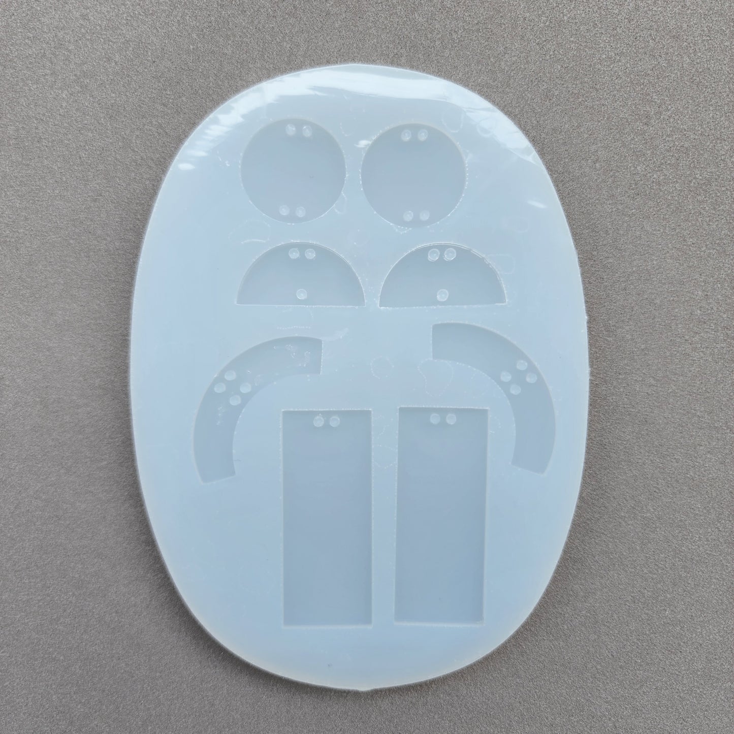 Silicone earrings mold for resin and epoxy