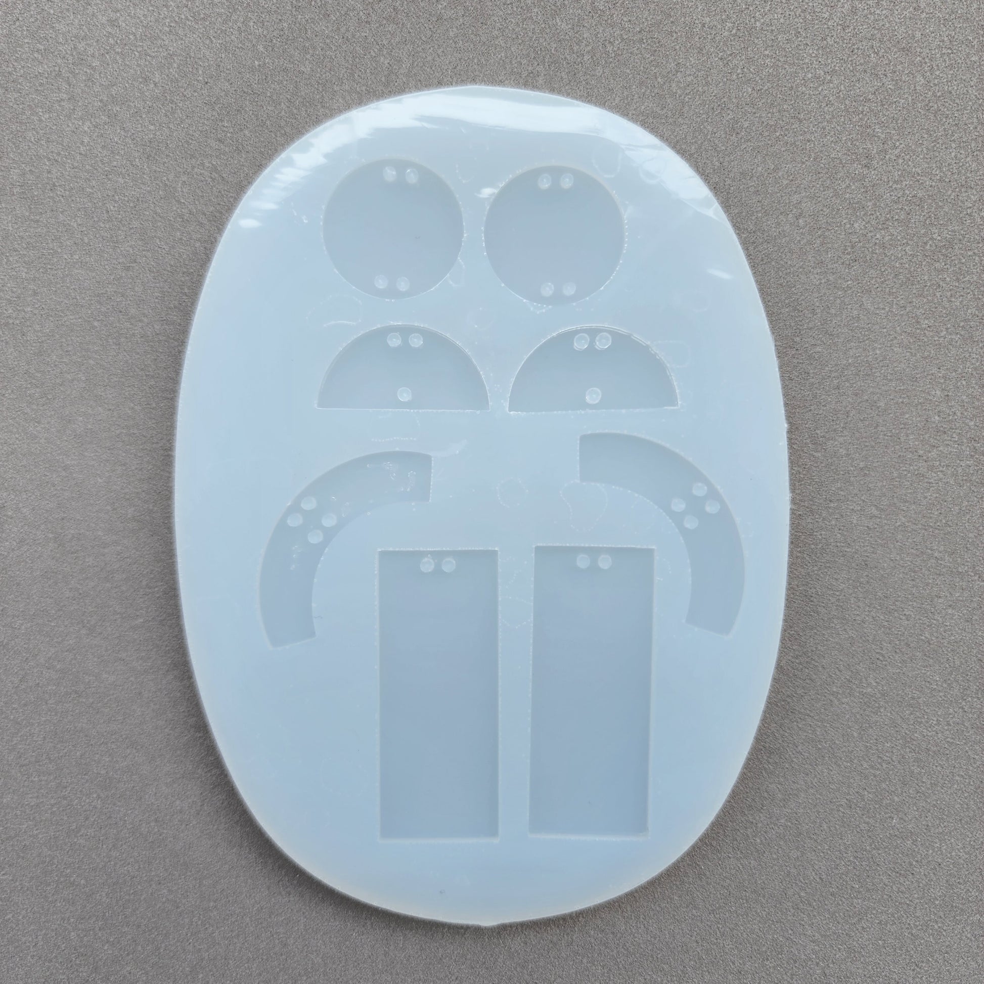 Silicone earrings mold for resin and epoxy