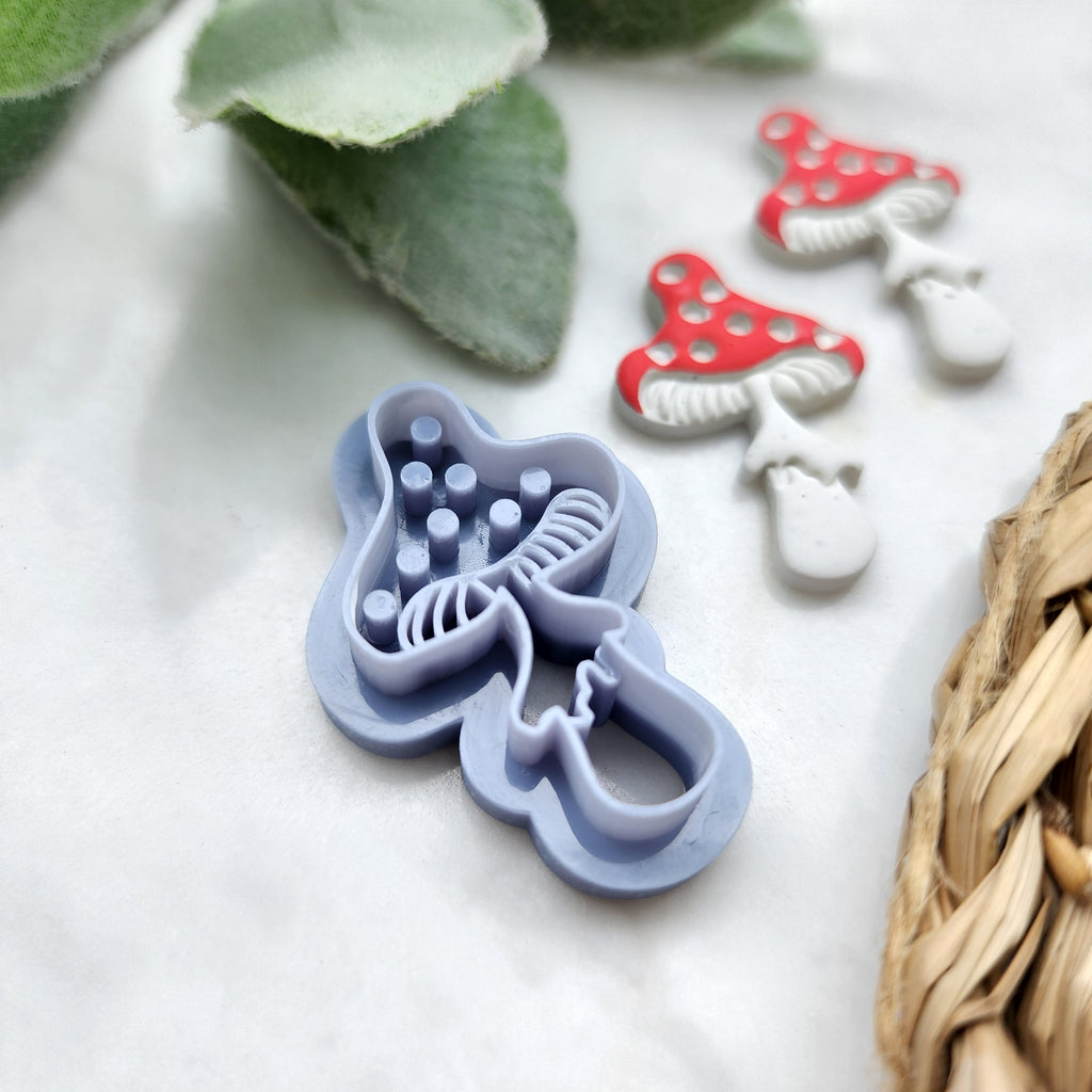 Polymer Clay cutters Stud earrings clay cutters Earrings molds Polymer clay tool Fall cutters Mushroom sharp cutter stamp
