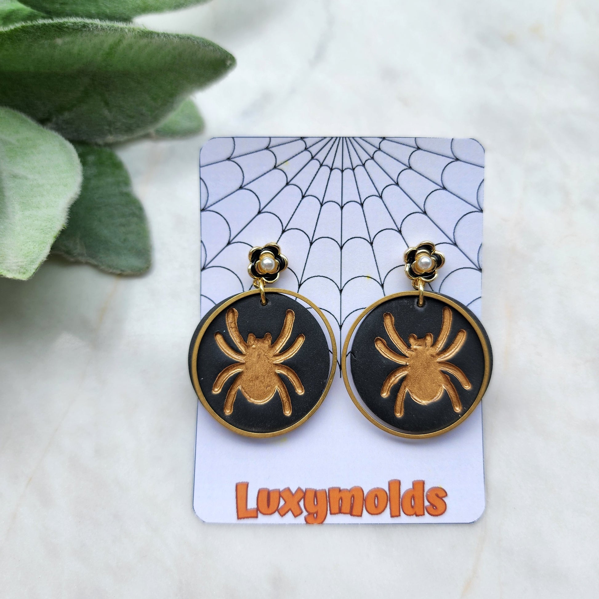 Halloween Polymer Clay cutters Stud earring clay cutters Earrings molds Polymer clay tool Spider sharp cutter stamp