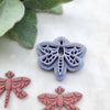 Polymer Clay cutters Stud earring clay cutters Earrings molds Polymer clay tool Dragonfly sharp cutter stamp