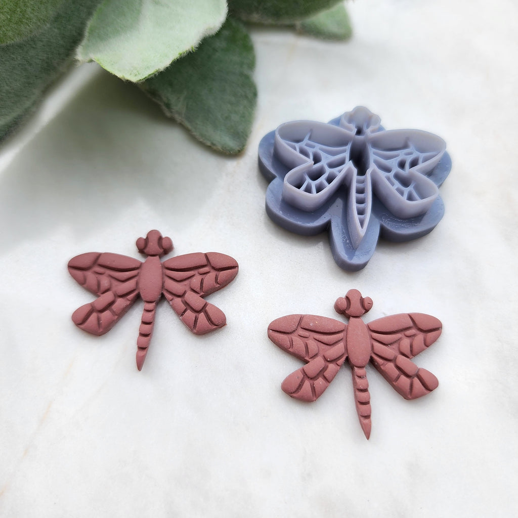 Polymer Clay cutters Stud earring clay cutters Earrings molds Polymer clay tool Dragonfly sharp cutter stamp