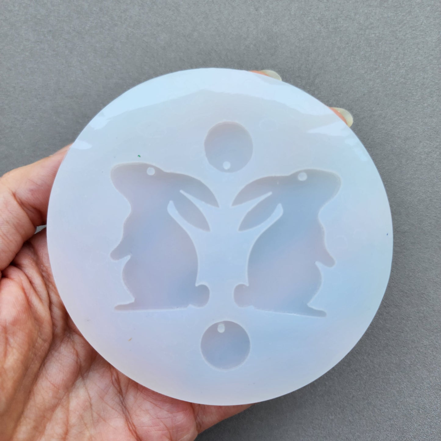Silicone earrings mold / Silicone epoxy mold / Silicone earring moulds / Silicone UV resin molds / Bunny earring silicone jewelry mold