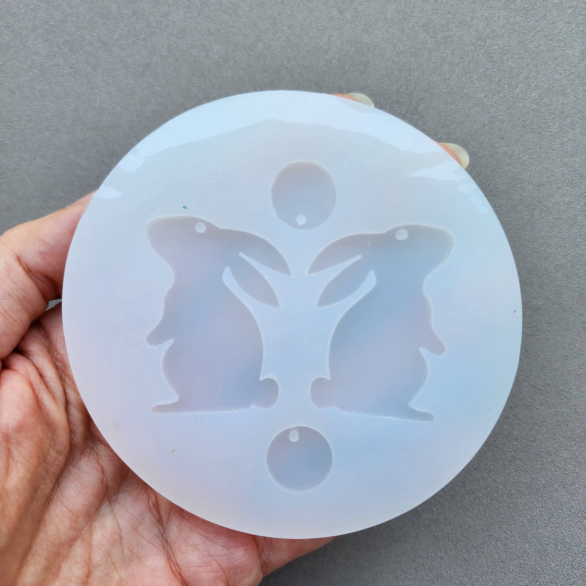 Silicone earrings mold / Silicone epoxy mold / Silicone earring moulds / Silicone UV resin molds / Bunny earring silicone jewelry mold