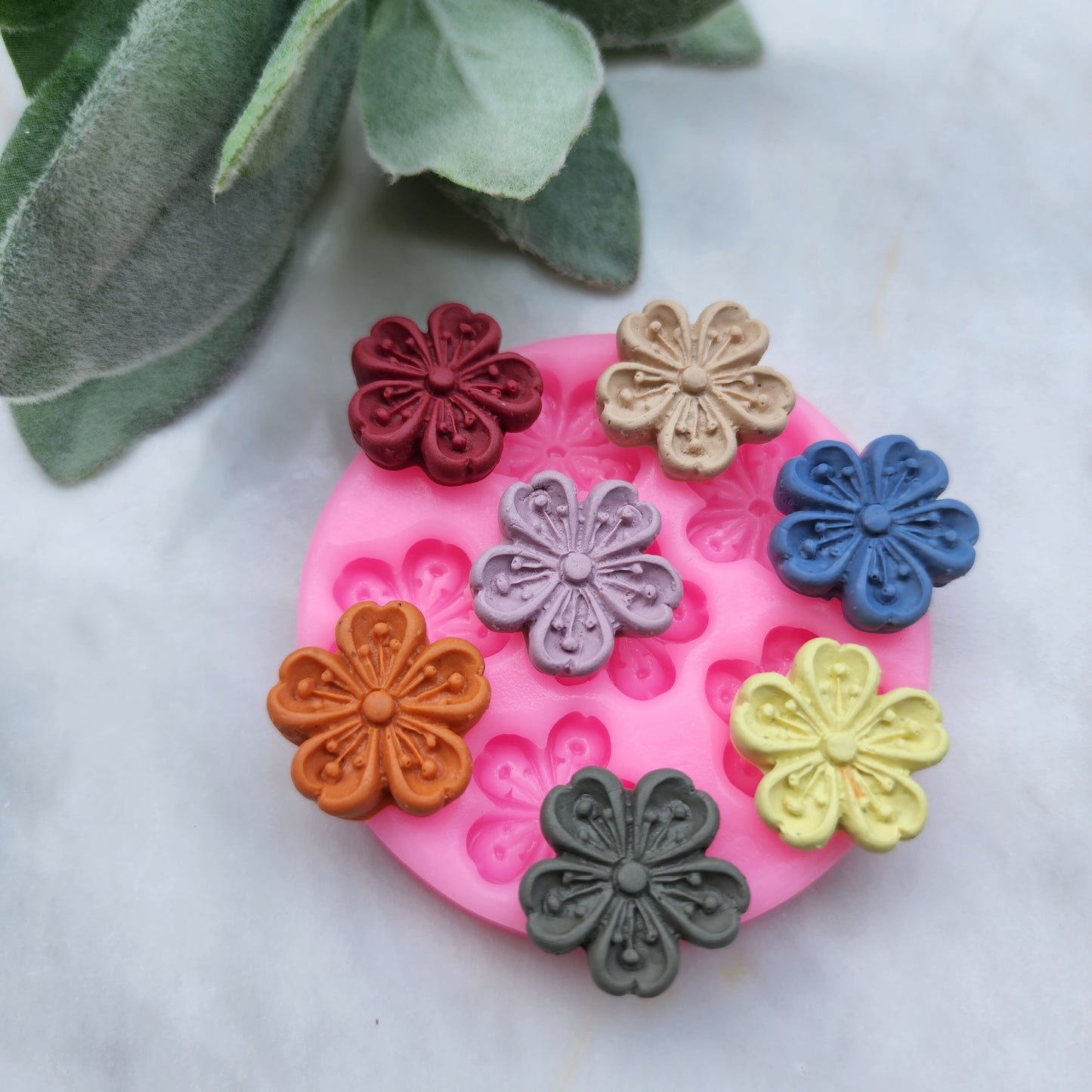 Polymer clay mold Silicone earrings mold "Flower" Summer mold mould for resin and polymer clay Polymer clay tool Clay cutter Clay texture