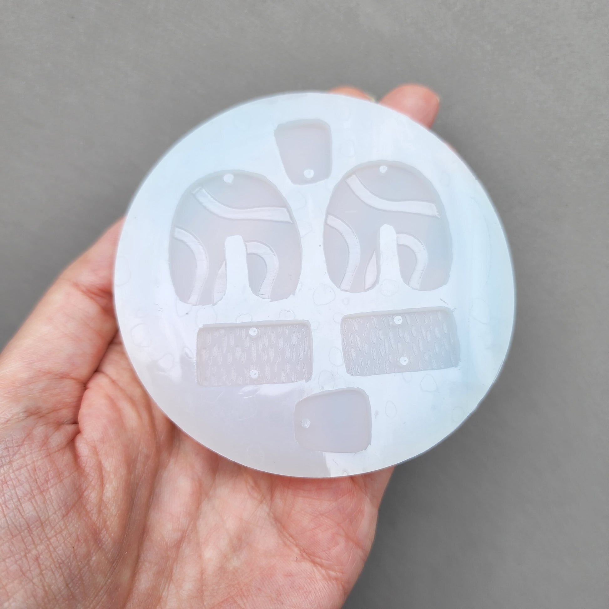 Silicone earrings mold / Silicone epoxy mold / Silicone UV resin molds / Geometry earrings silicone jewelry mold / Matte effect earring mold