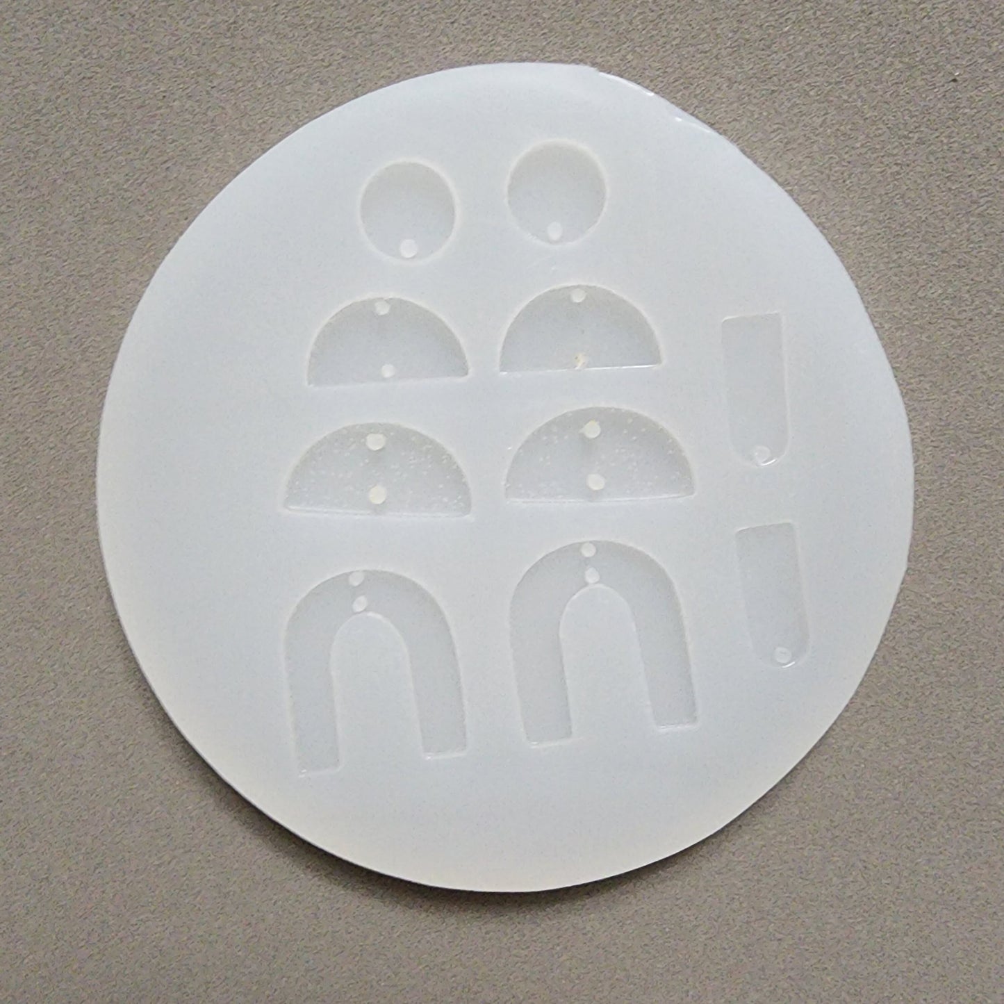 Silicone earrings mold / Silicone epoxy mold / Silicone UV resin molds / Geometry earrings silicone jewelry mold